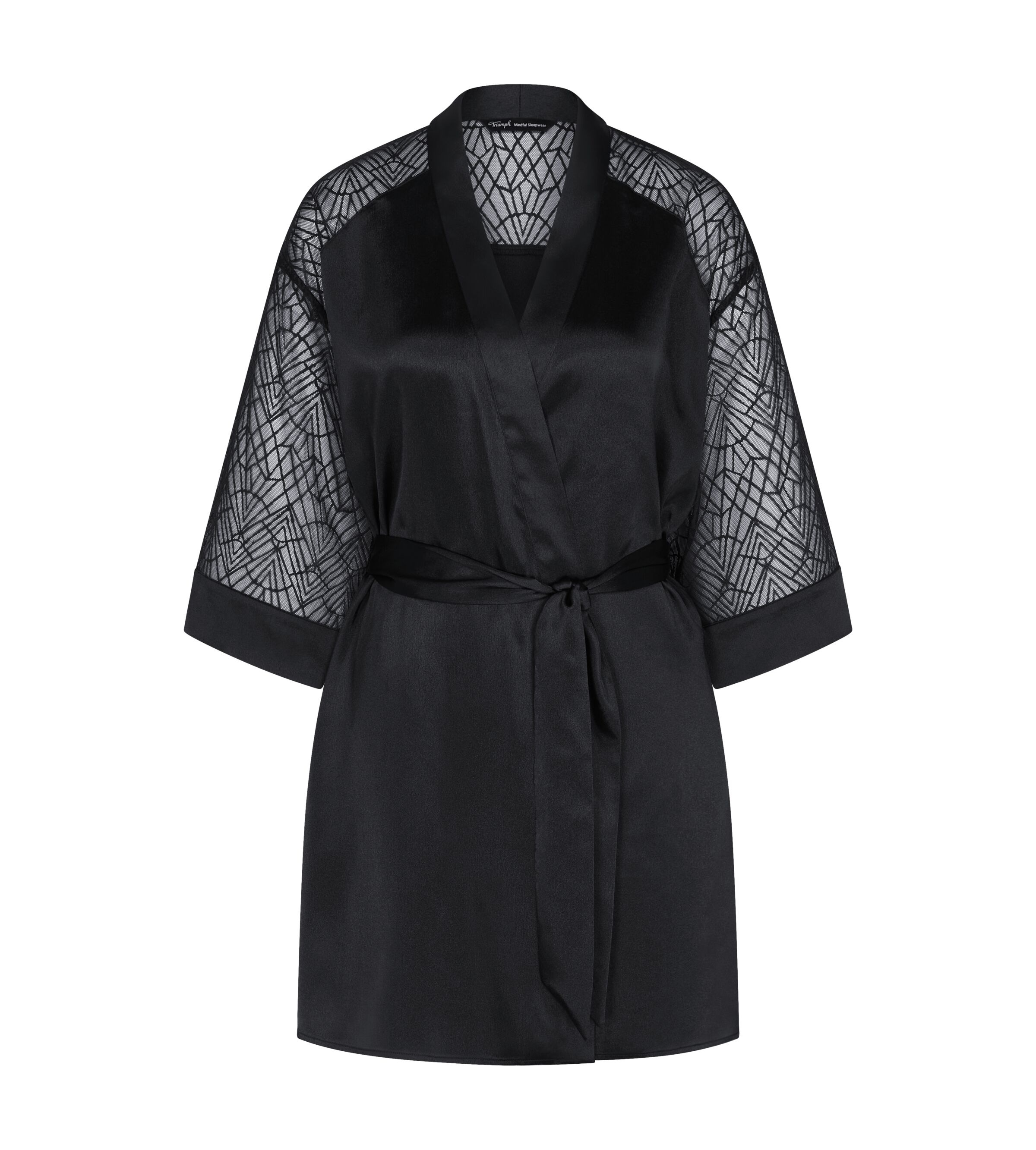 Triumph Morgenmantel "A Weekend to Remember Robe" weite, transparente Ärmel günstig online kaufen