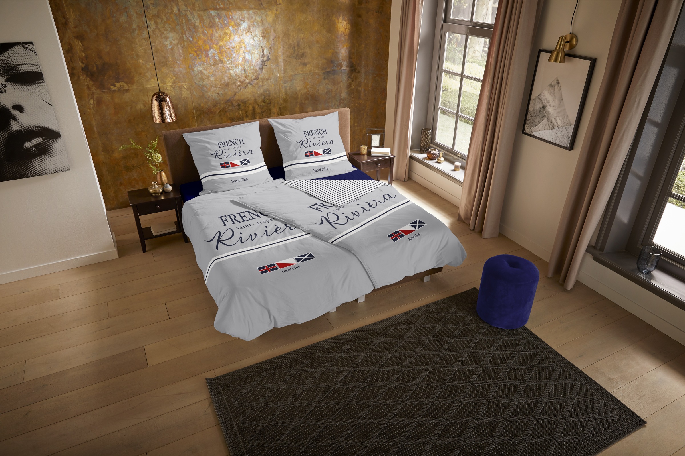 PURE luxury collection Wendebettwäsche "French" 2 Stk. tlg. Mikrofaser, Pfl günstig online kaufen