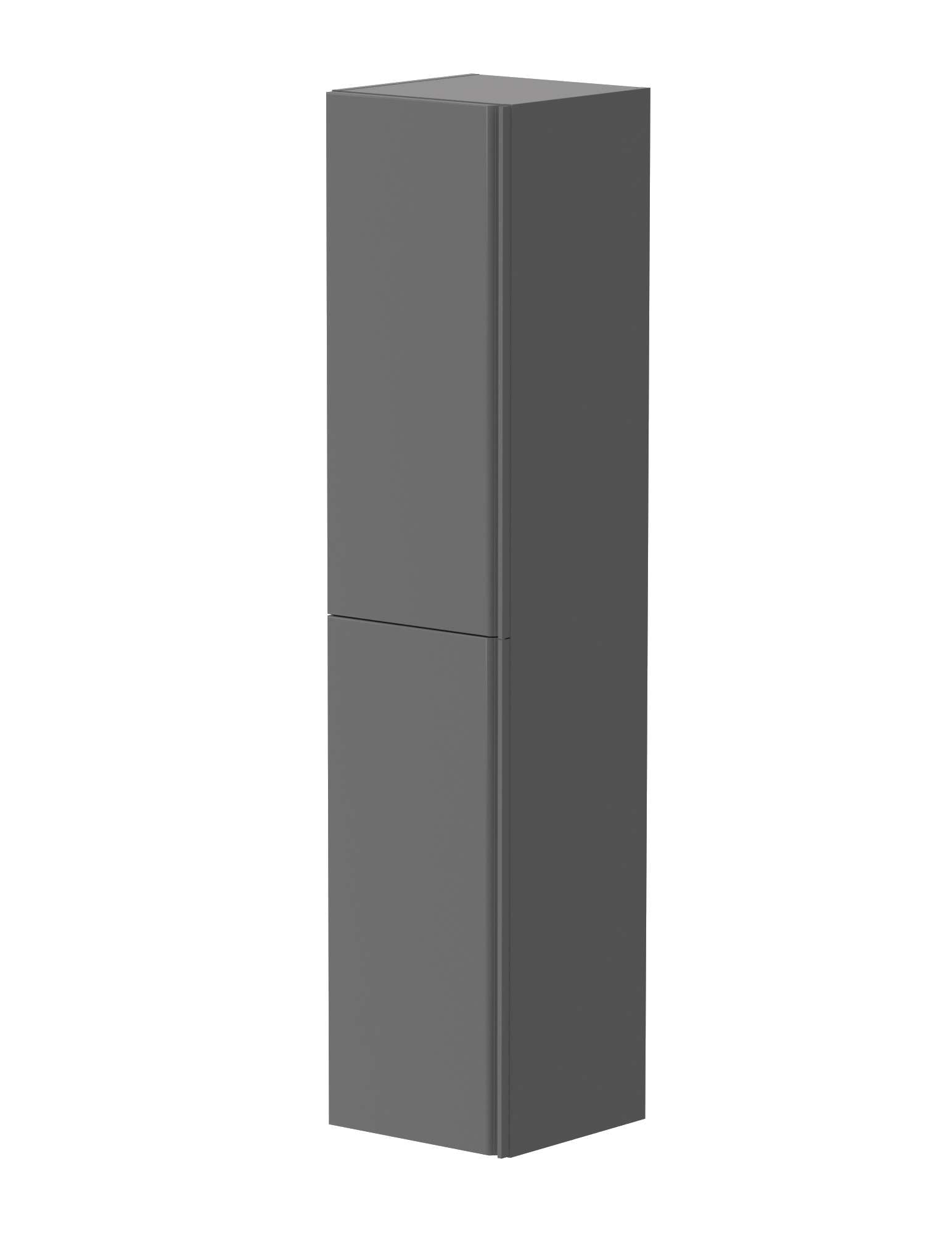 Hochschrank WELLTIME, B:35cm H:160cm T:35cm, grau, FSC-zertifizierter Holzwerkstoff, Badezimmer, Schränke, "Cosmos", mit Soft-Close Funktion, Breite