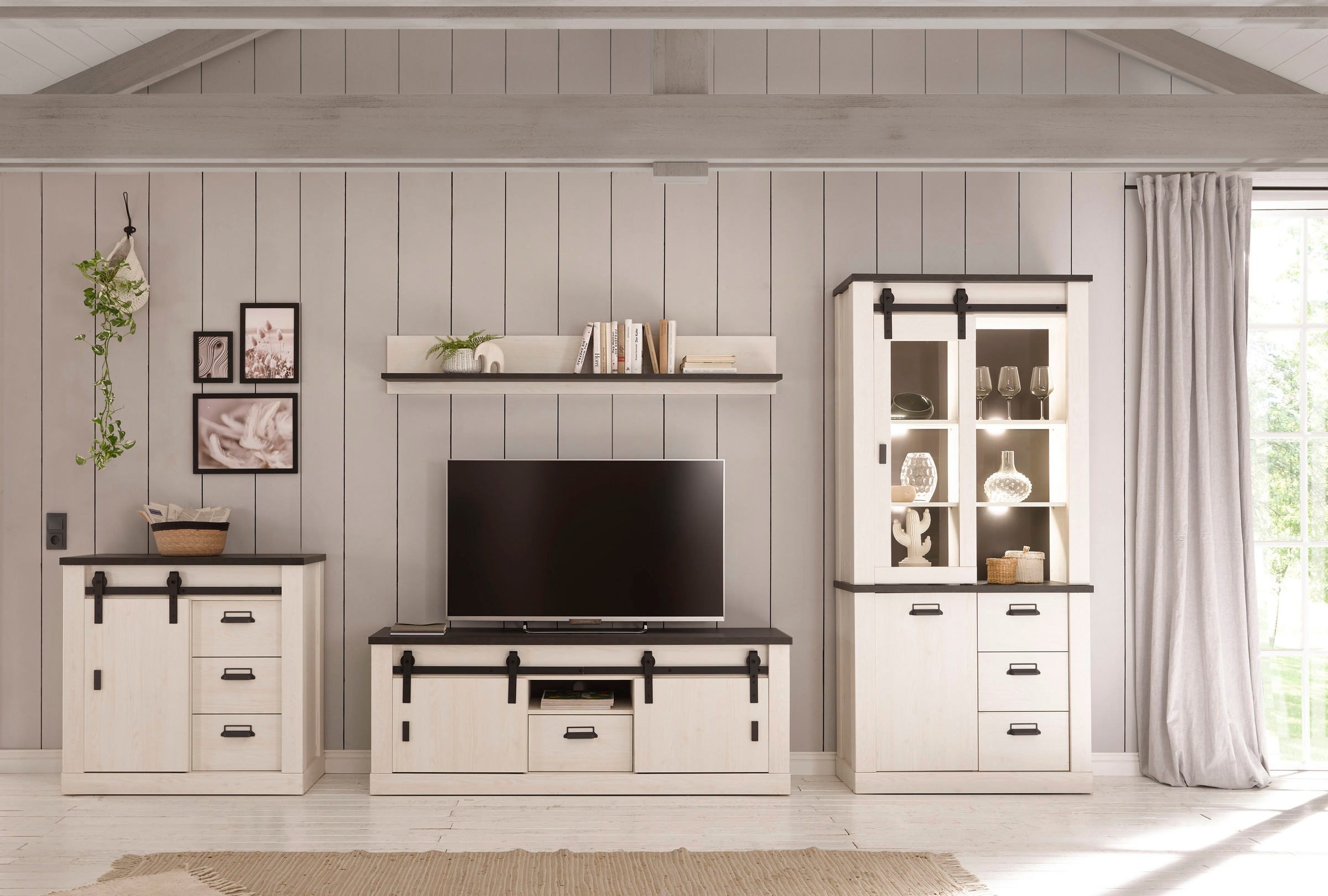 Home affaire Wohnwand "SHERWOOD" 4 Stk. tlg. günstig online kaufen