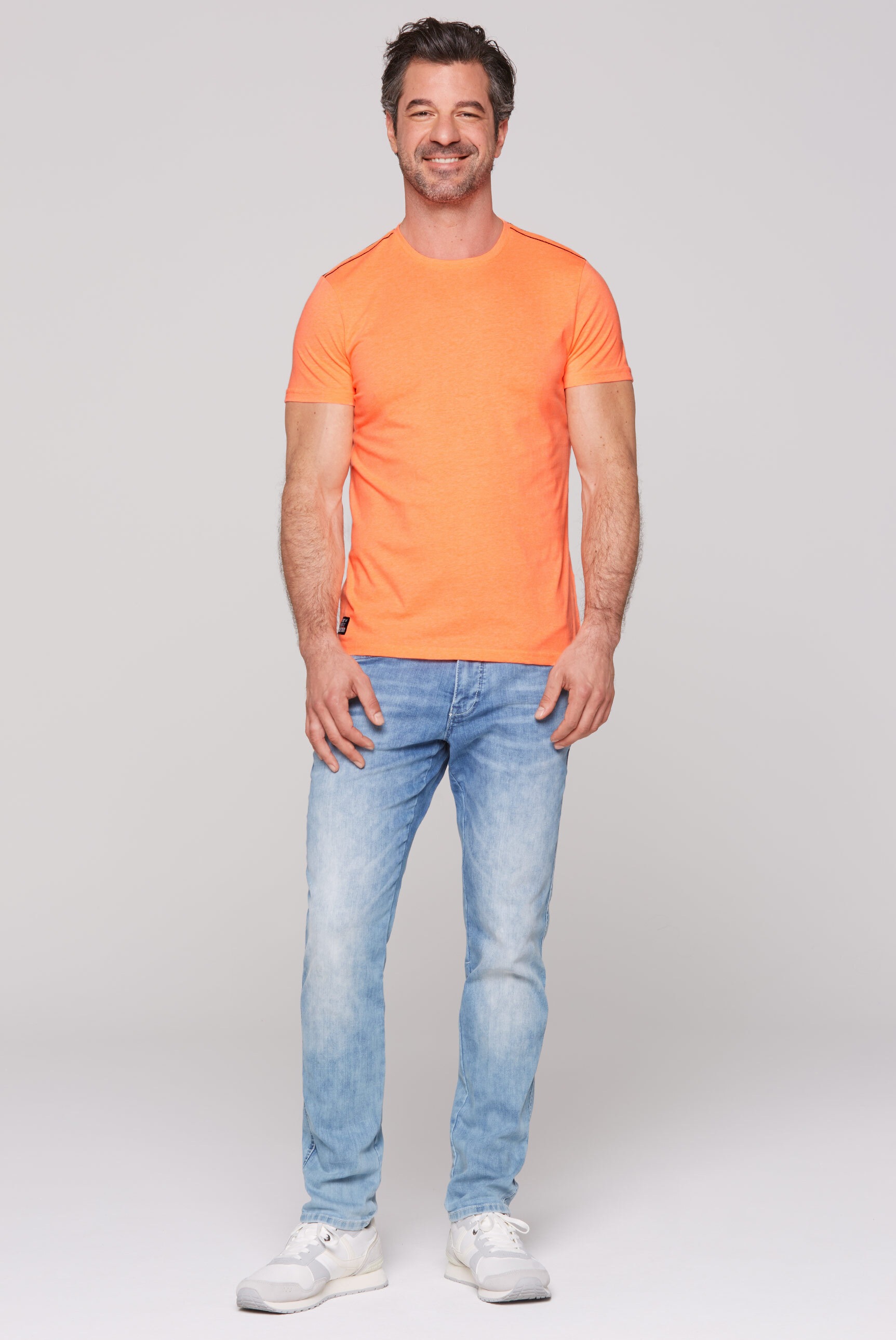 CAMP DAVID Rundhalsshirt, aus Baumwolle