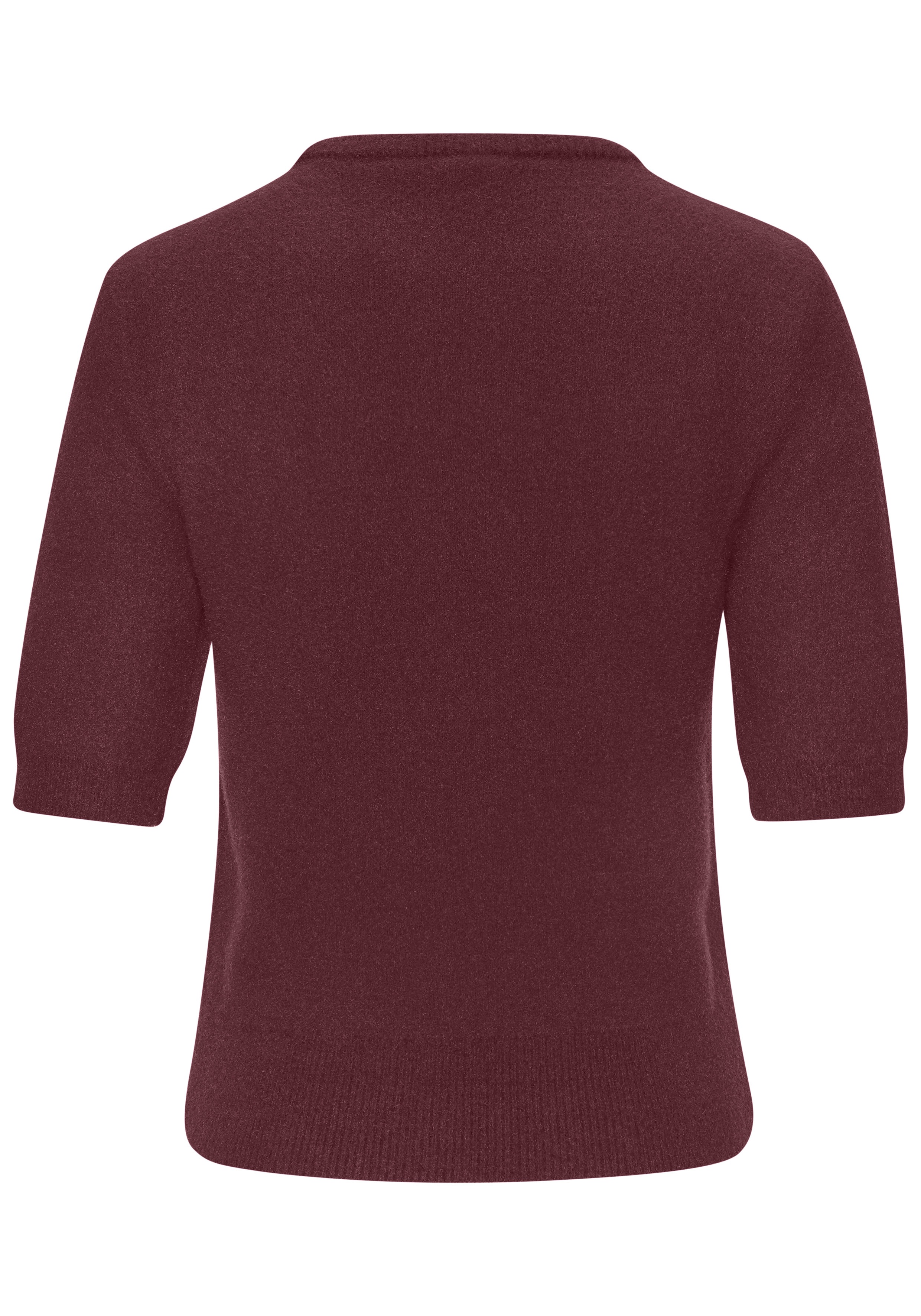 Thumbnail - LASCANA Kurzarmpullover, flauschiger Strickpullover, figurnaher Schnitt