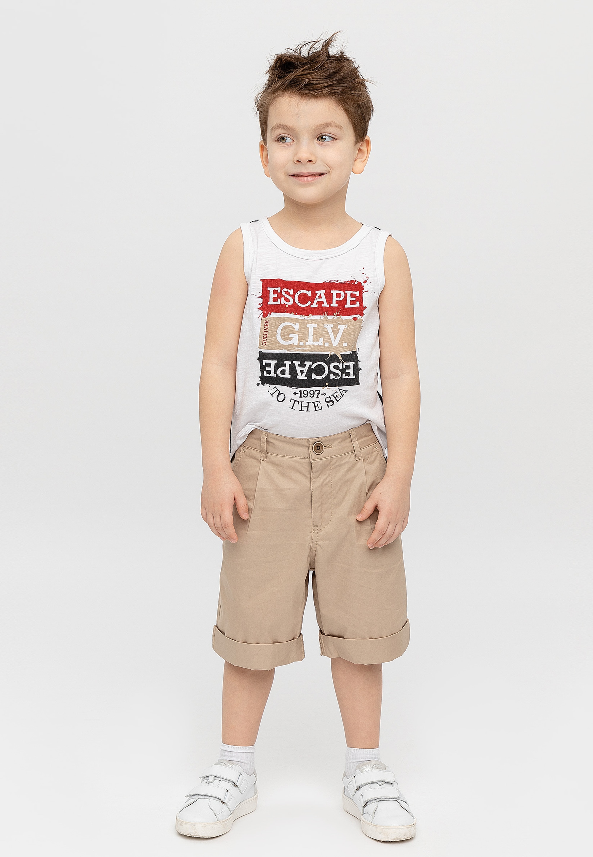 Gulliver Shorts »Casual Bermudas«, mit gekrempelten Beinen