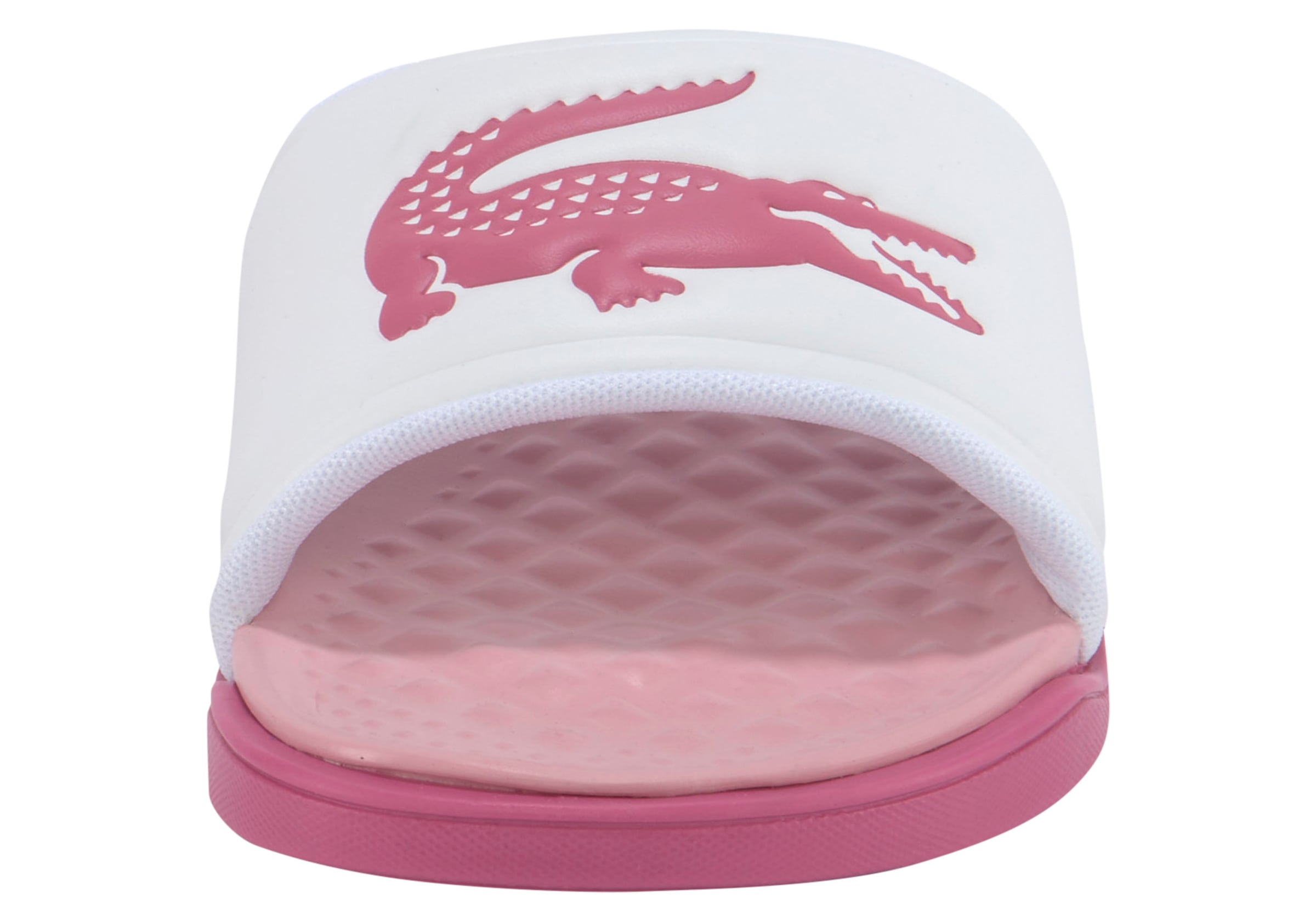 Lacoste hot sale pink slides