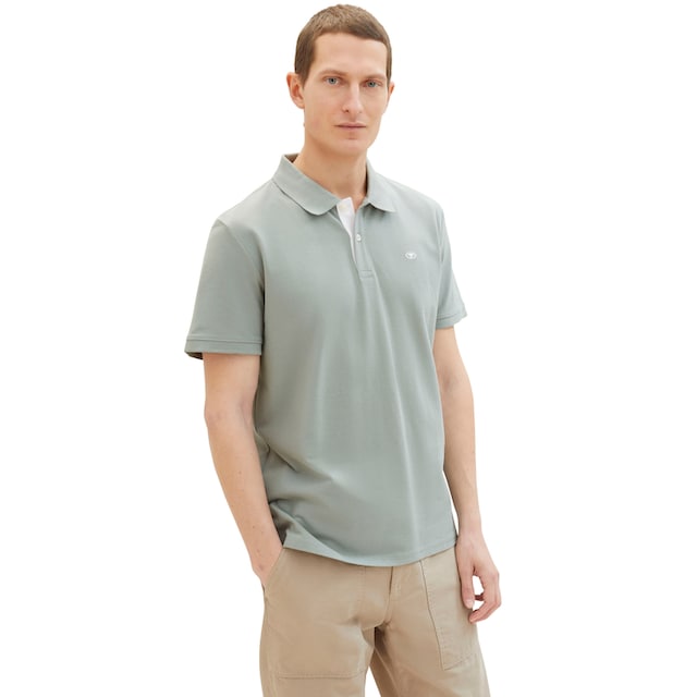 TOM TAILOR Poloshirt, mit kontrastfarbener Knopfleiste und kleinem Logo ▷  für | BAUR