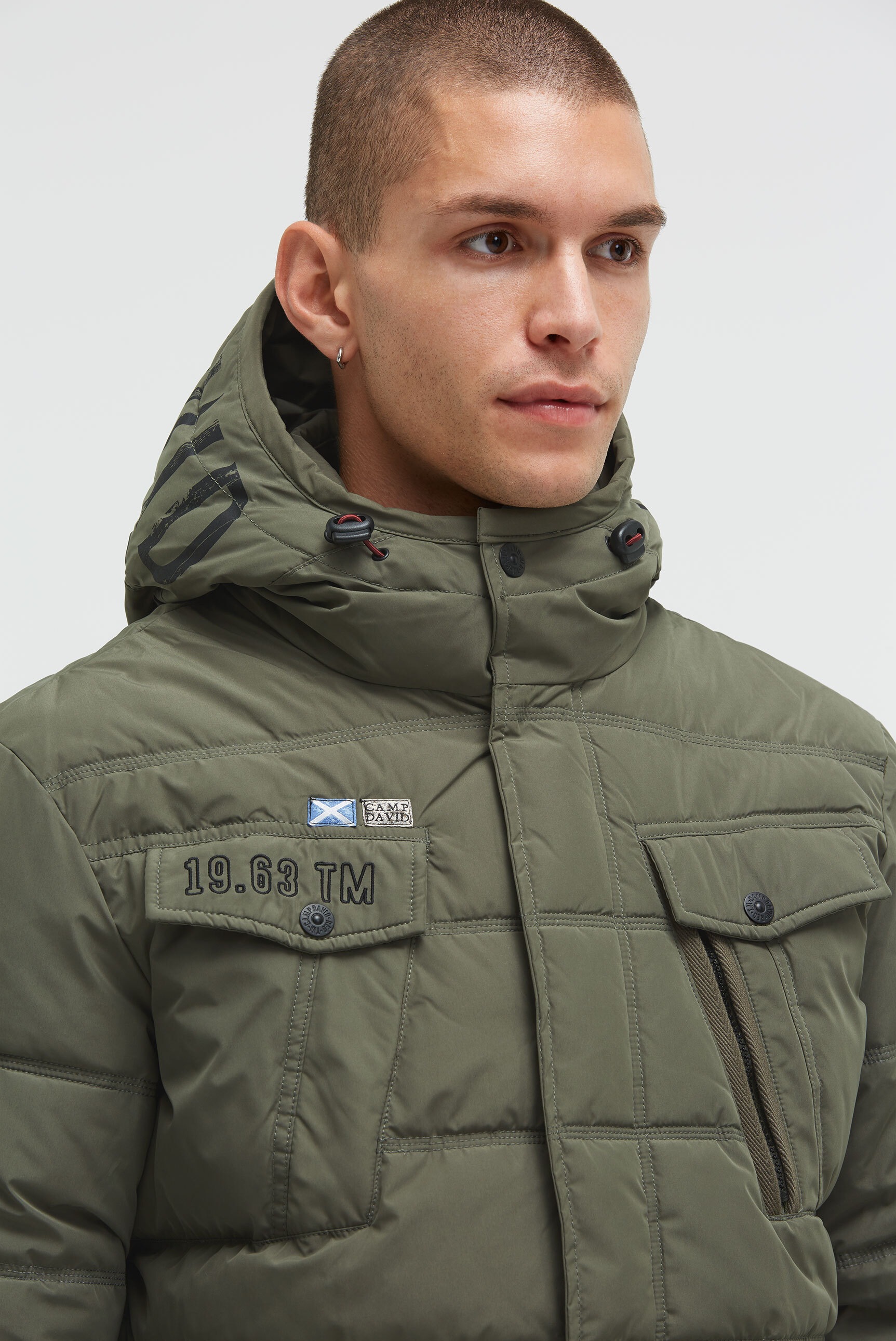CAMP DAVID Winterjacke, mit Kapuze, mit wasserabweisender Funktion