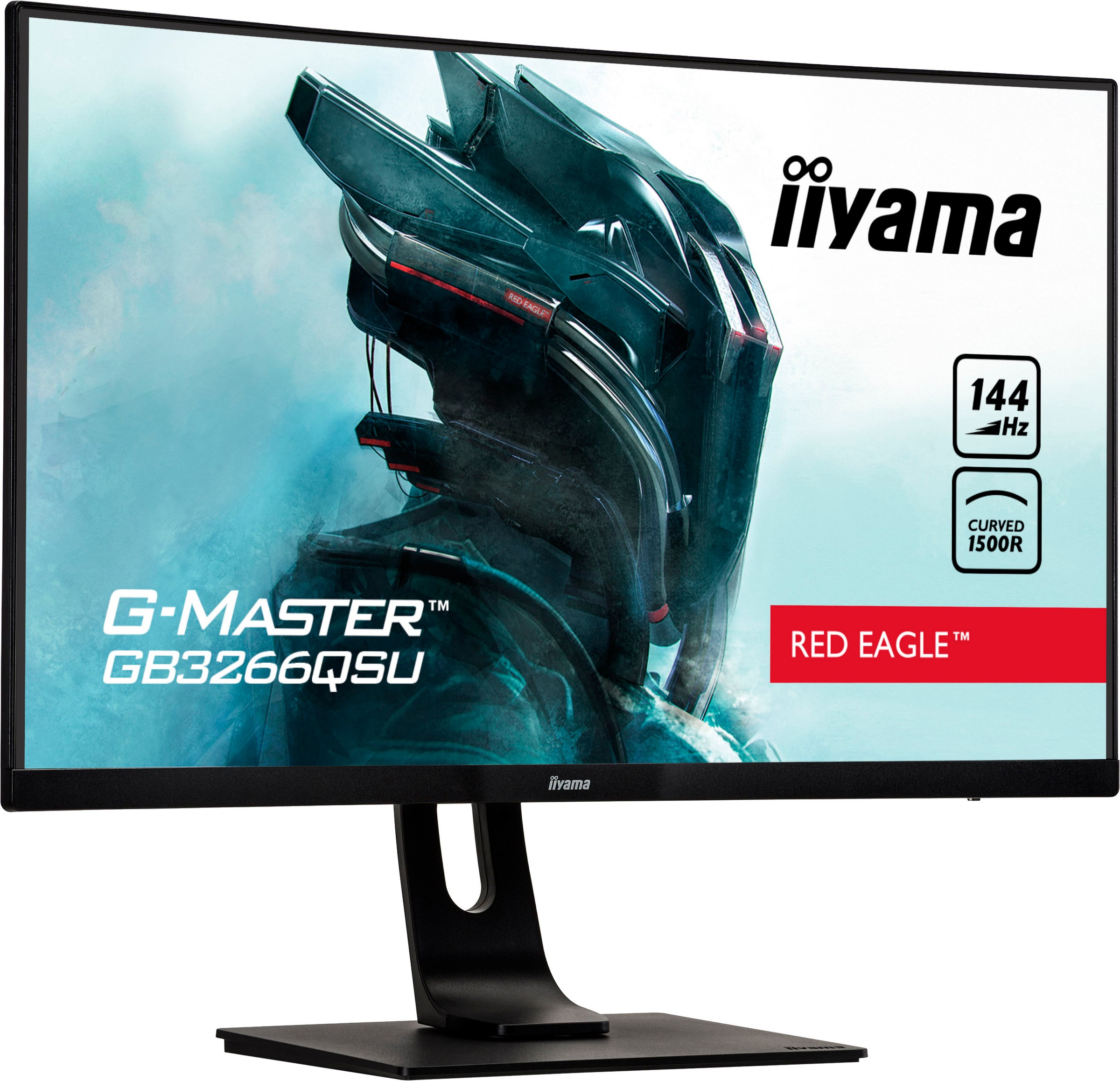 Iiyama Curved-LED-Monitor »G-MASTER GB3266QSU-B1«, 80 cm/31,5 Zoll, 2560 x 1440 px, WQHD, 1 ms Reaktionszeit, 144 Hz