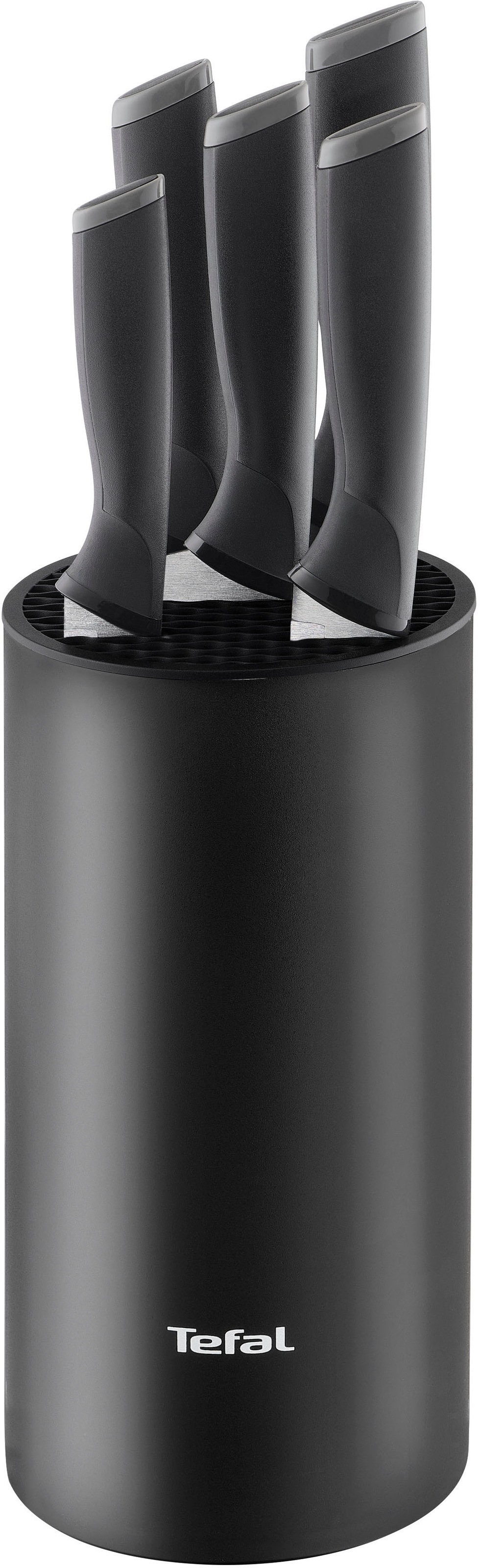 TEFAL Messerblock "Comfort"schwarz, edelstahl, Messerblöcke, Universeller Messerblock, Edelstahl Klingen, ergonomischer Griff