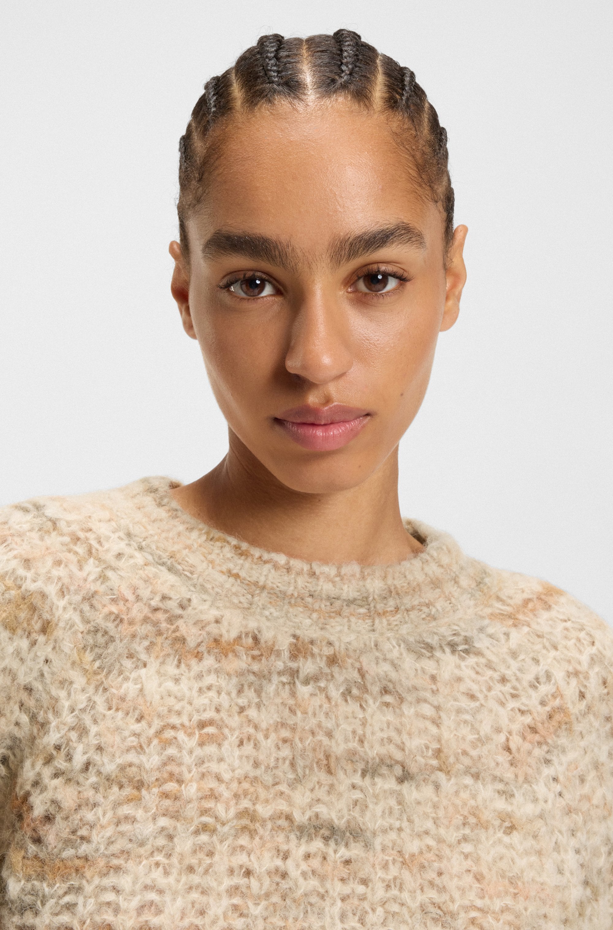 BOSS ORANGE Strickpullover »Fiambella Premium Damenmode«, mit Rundhalsausschnitt