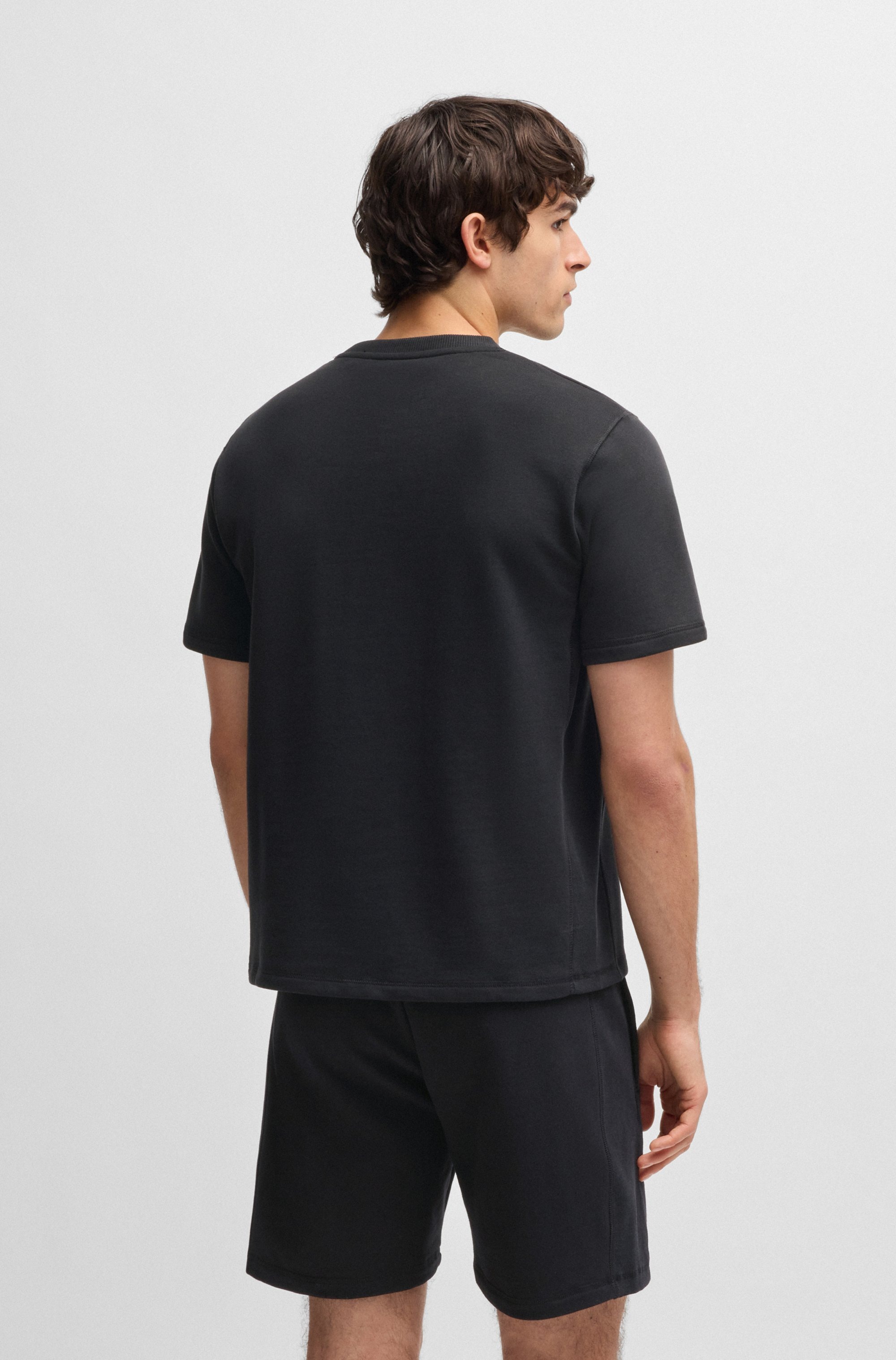 BOSS T-Shirt "David", mit großer Logostickerei günstig online kaufen
