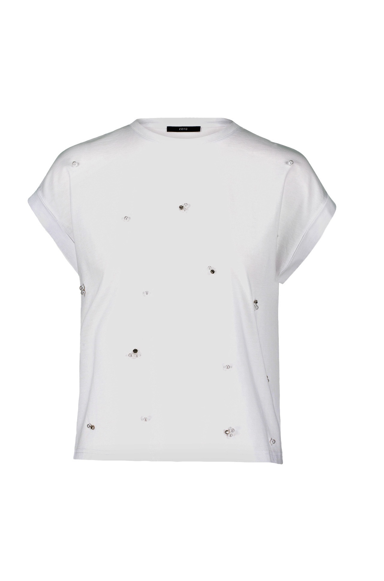 Zero Kurzarmshirt "zero Oversized-Shirt mit Perlen", (1 tlg.), weiteres Det günstig online kaufen