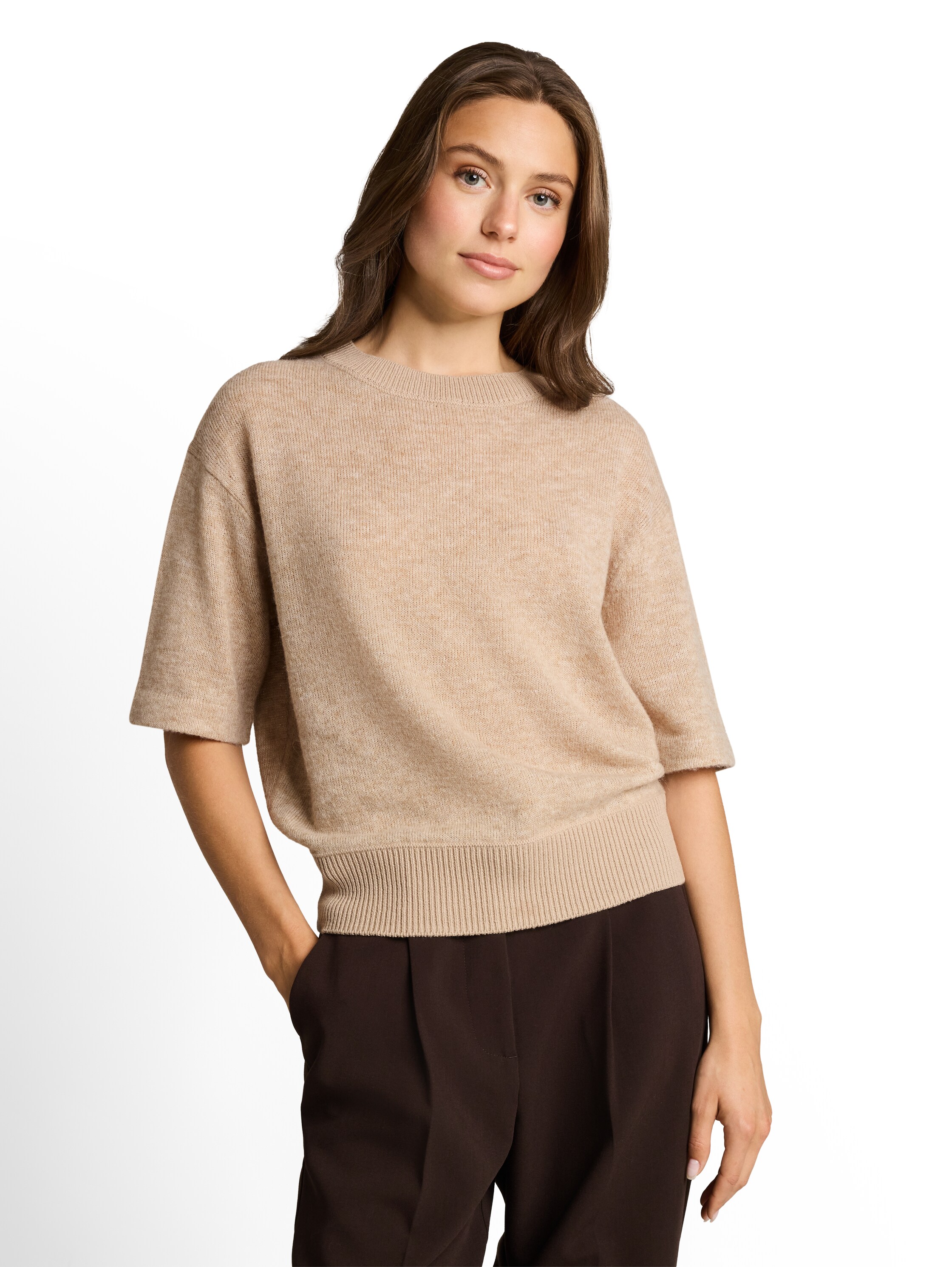 TOM TAILOR Strickpullover "Regular" Sommer-Strickpullover / Halbarm