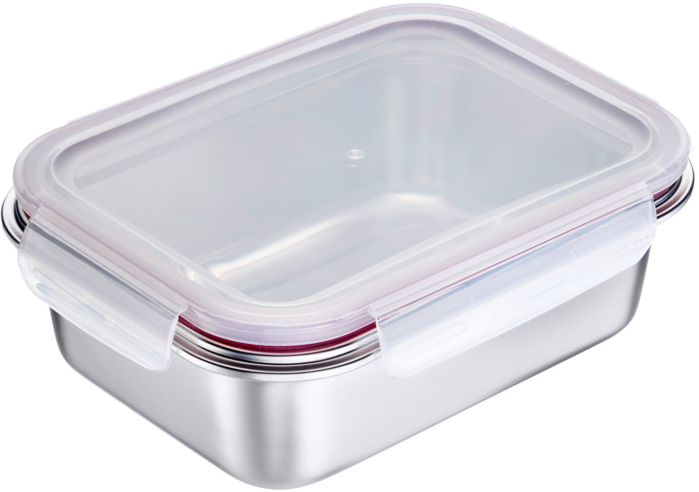 WESTMARK Lunchbox "Edelstahl Lunch Box/ Frischhaltedose, 1300 ml" auslaufsichere Brotdose – mikrowellen- & ofenfest