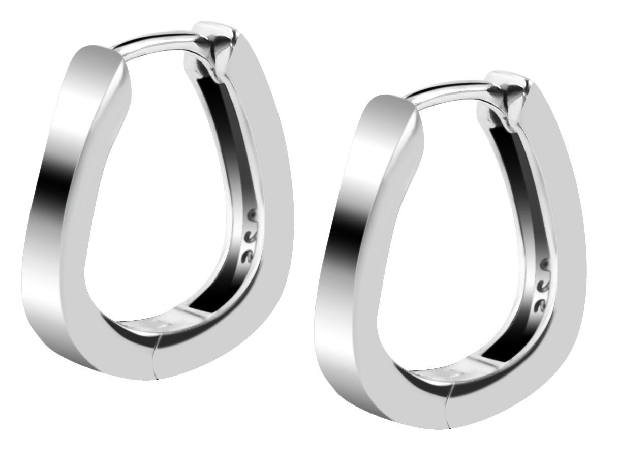 Adelia´s Klappcreolen "Damen Ohrringe – Klappcreole aus 925 Silber" Zum Ver günstig online kaufen