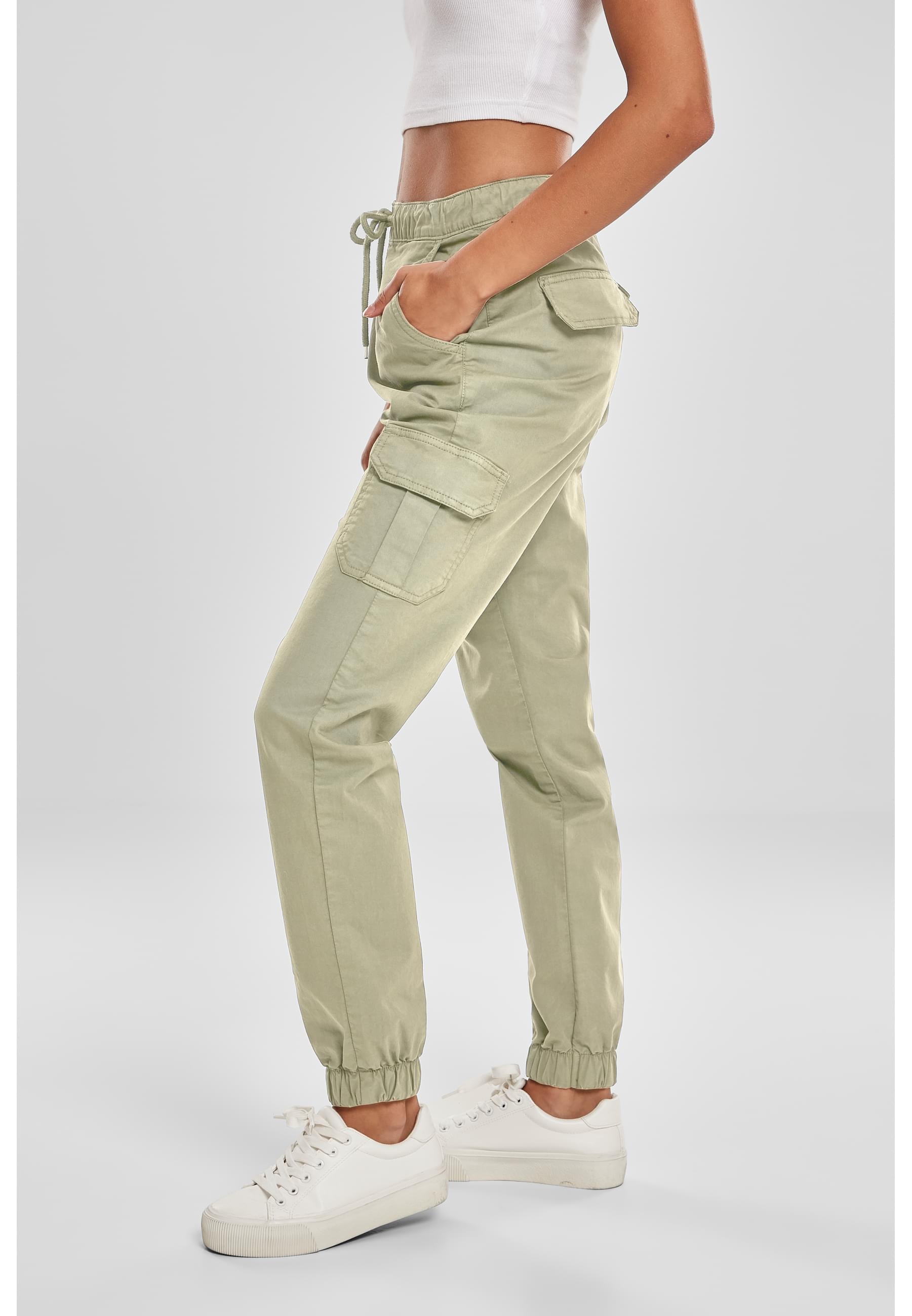 URBAN CLASSICS Cargohose »Urban Classics Damen Ladies High Waist Cargo Jogging Pants«, (1 tlg.)