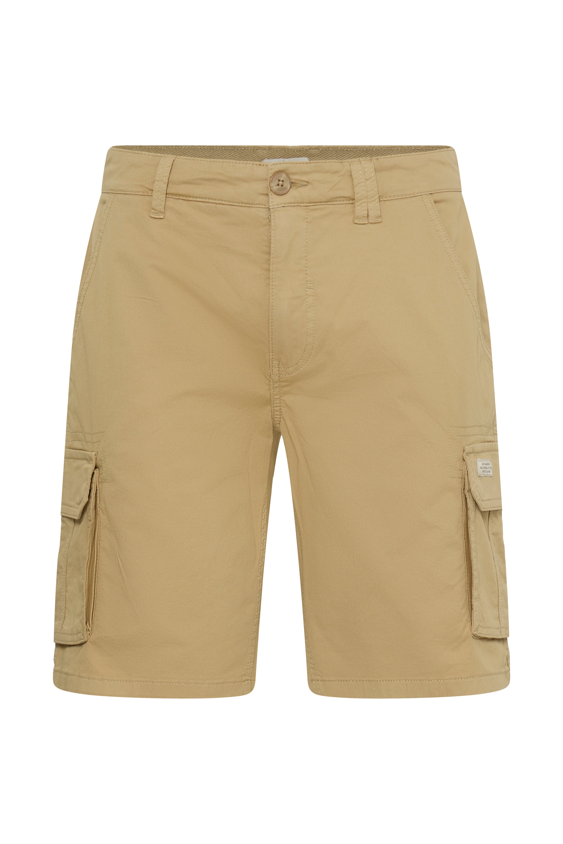 Shorts BLEND "BHMORGAN REG CARGO SHORTS", Herren, Gr. XL, N-Gr, starfish, Web, Obermaterial: 97% Baumwolle, 3% Elasthan, unifarben, regular fit knielang, Hosen Shorts