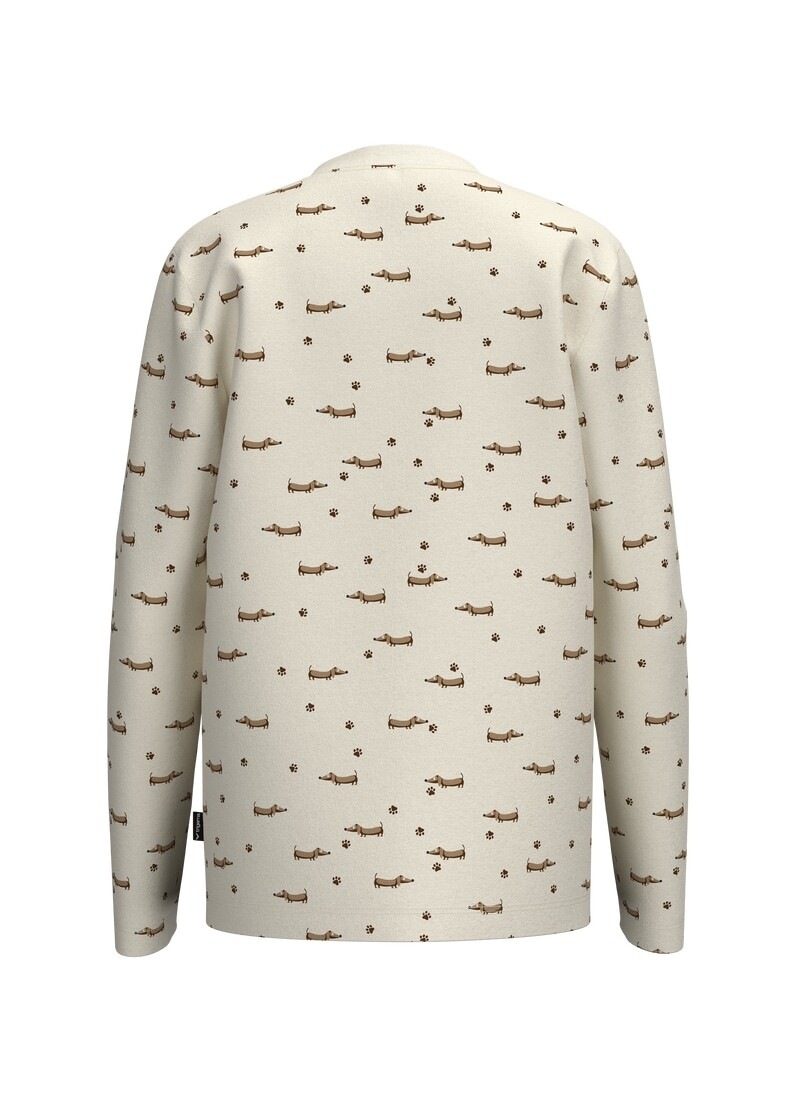 Trigema Sweatshirt »TRIGEMA Kinder Langarmshirt mit Dackel Print«
