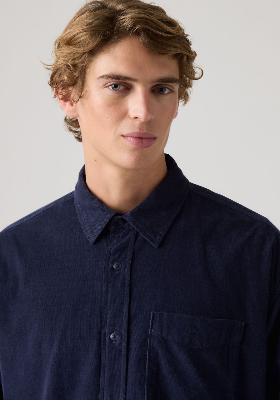 Levi's® Langarmhemd »LOOSE BUTTON UP« aus Feincord, Baumwolle