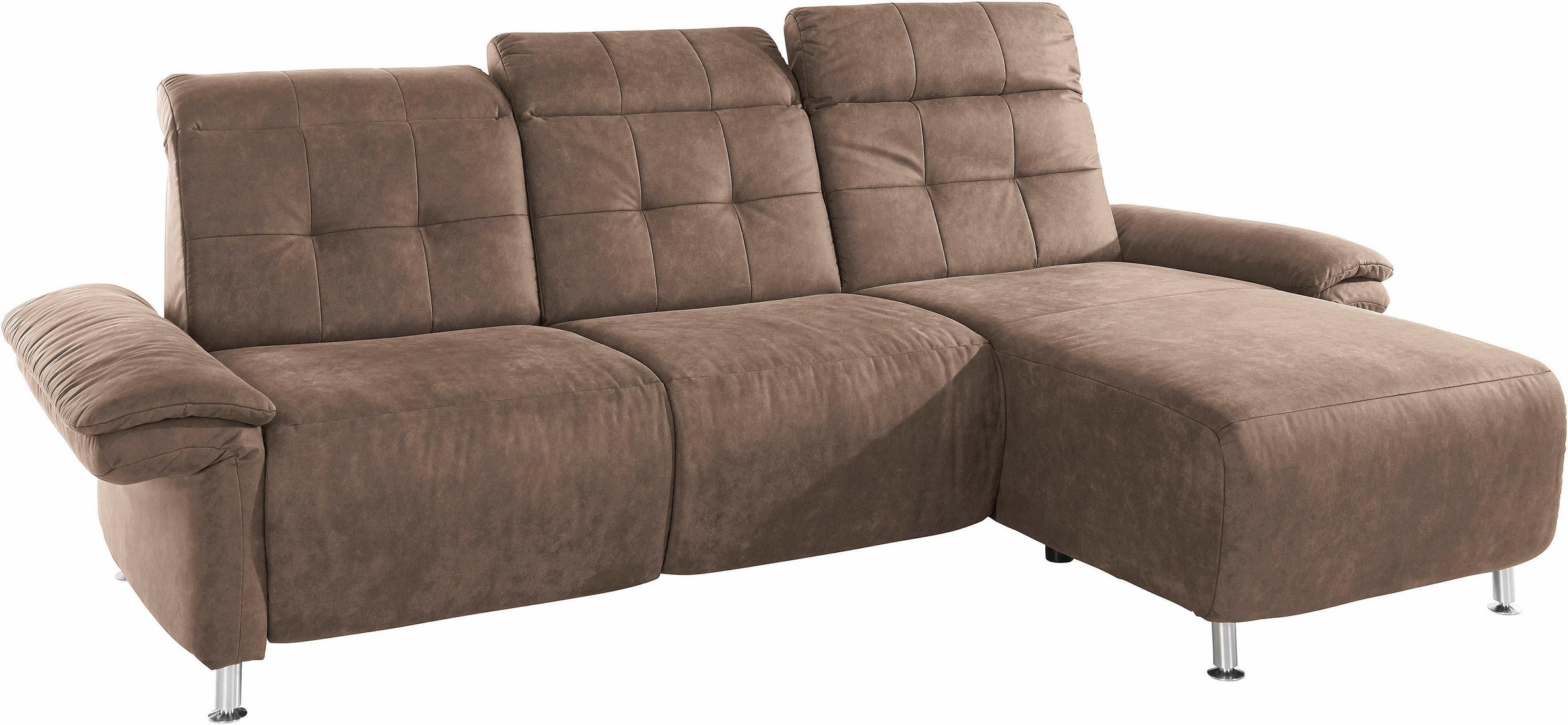 Places of Style Ecksofa »Manhattan L-Form«, 2 Sitze mit elektrischer Relaxfunktion, verstellbare Armlehnen