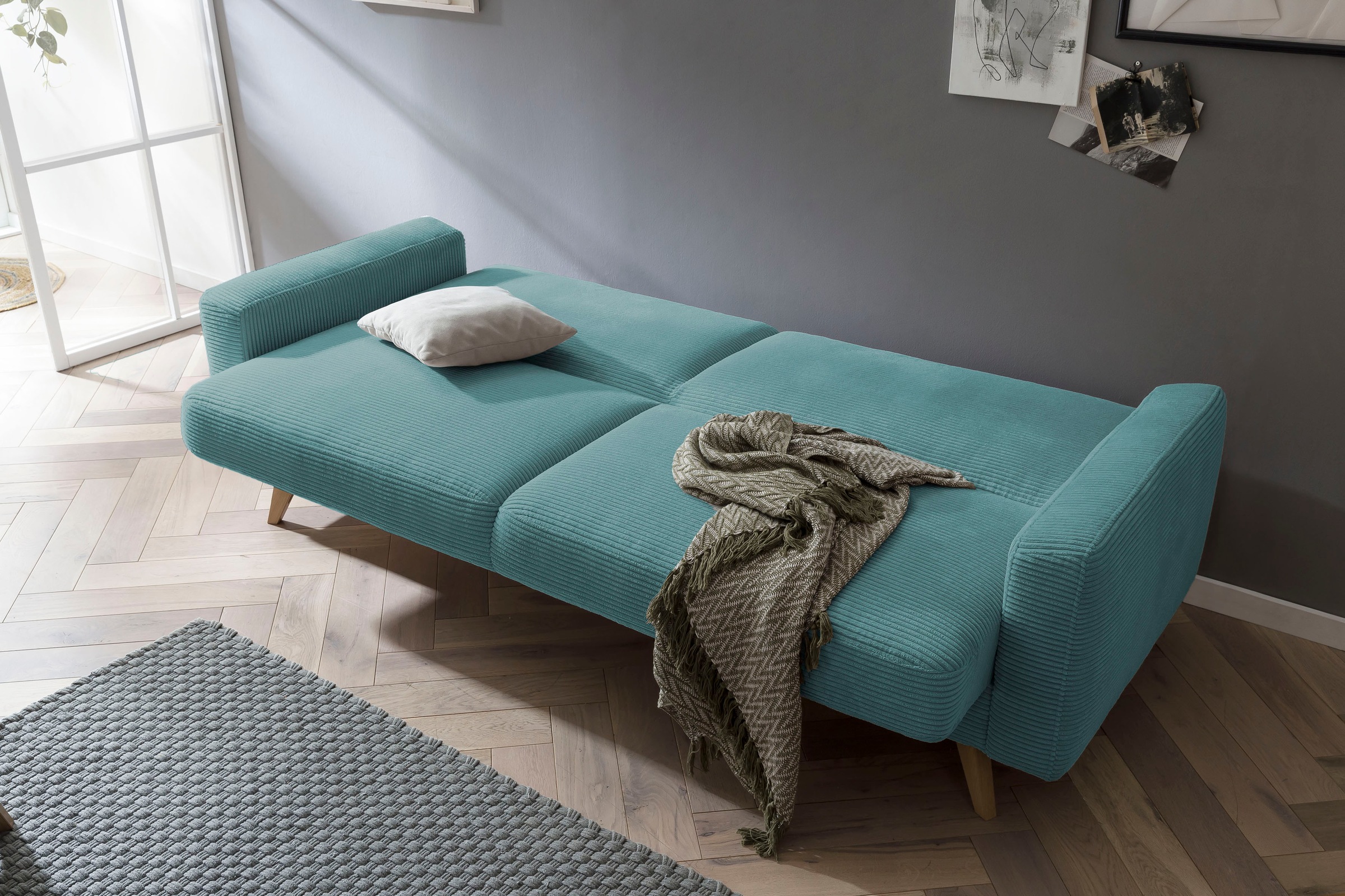 exxpo - sofa fashion 3-Sitzer »Samso«, Inklusive Bettfunktion und Bettkasten  bestellen | BAUR | Einzelsofas
