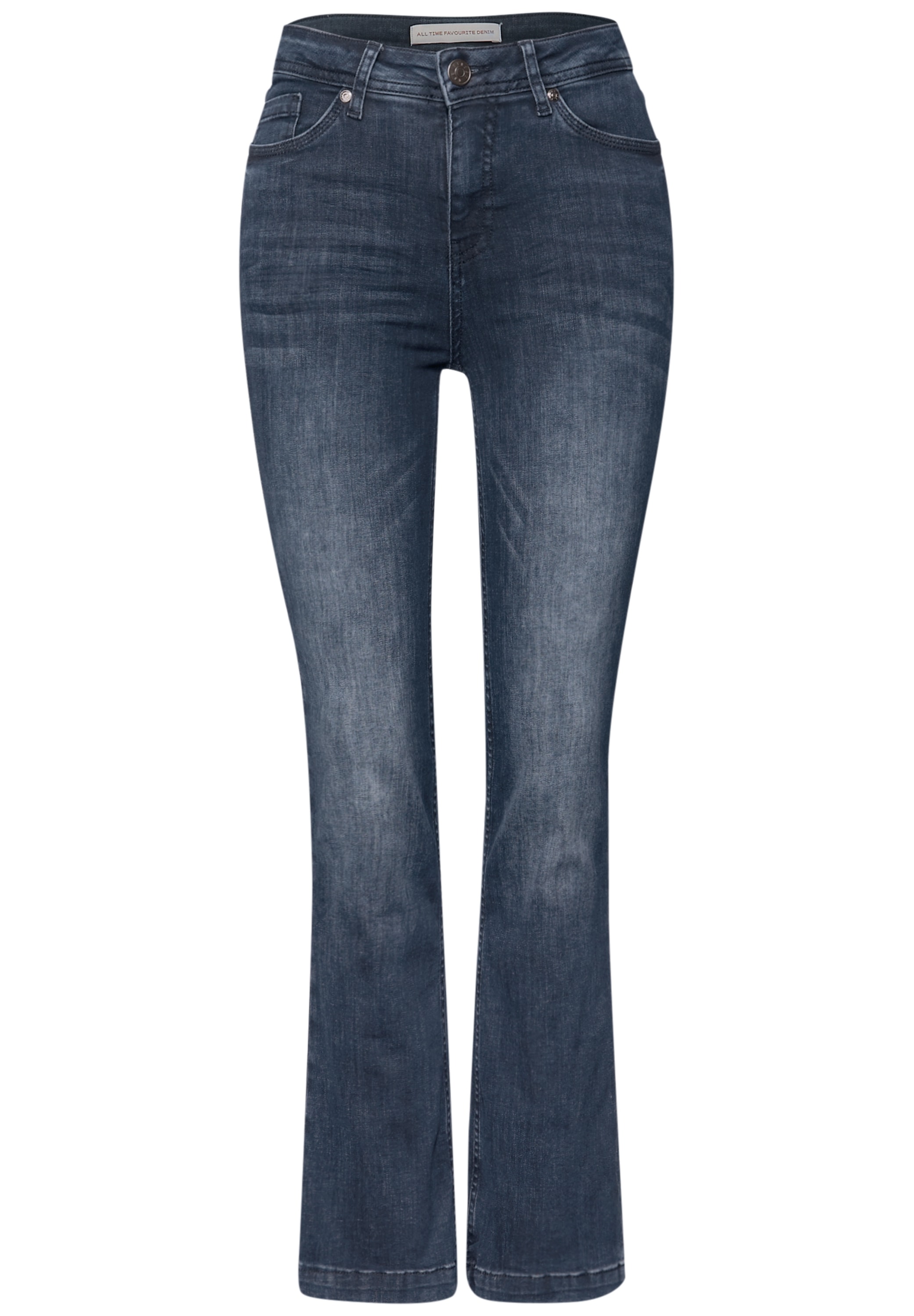 STREET ONE Slim-fit-Jeans »QR Style Bootcut«, im 5-Pocket-Style und mit Stretch