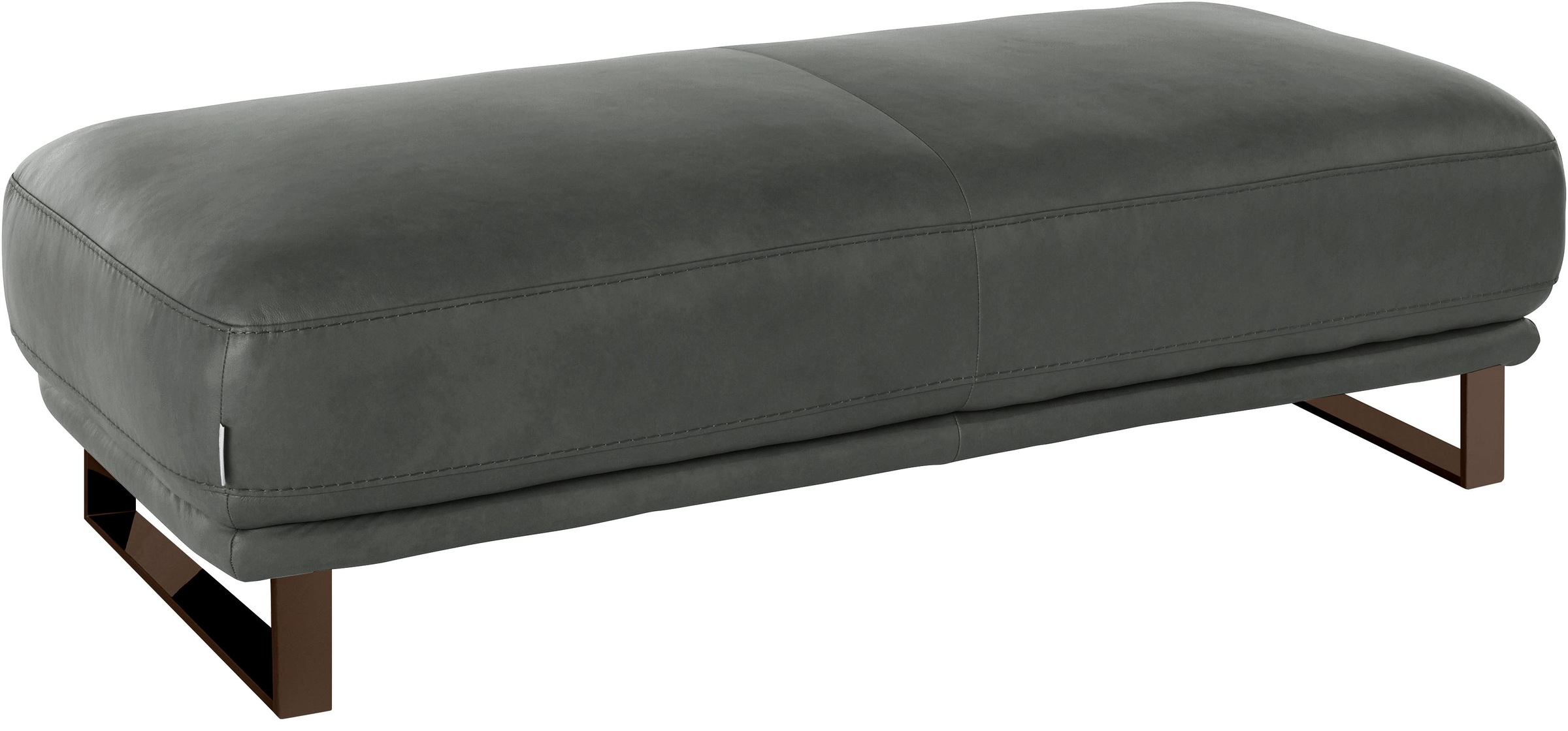 W.SCHILLIG Hocker »montanaa«, mit Metallkufen in Bronze pulverbeschichtet, Breite 141 cm
