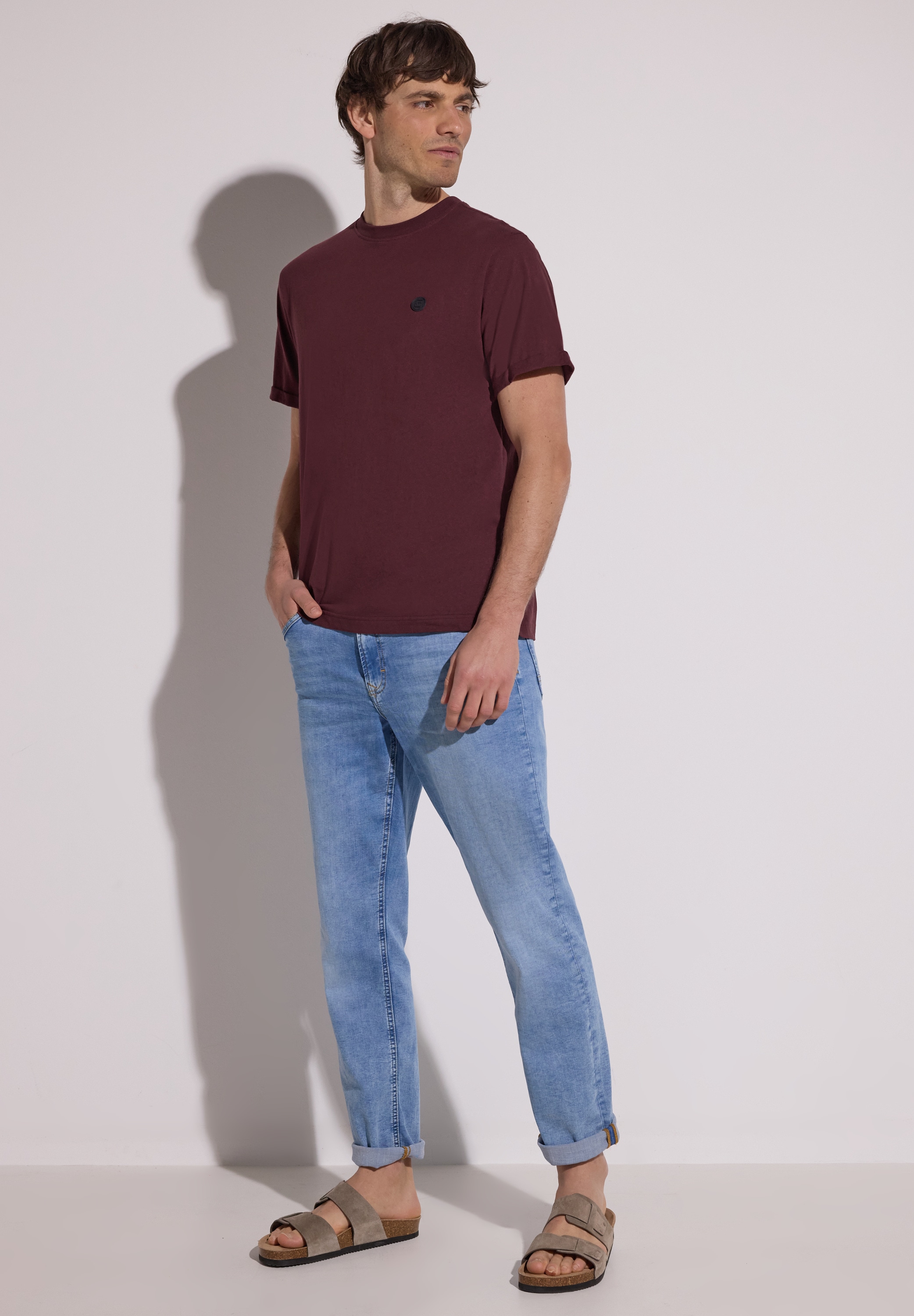 STREET ONE MEN T-Shirt aus reiner Baumwolle