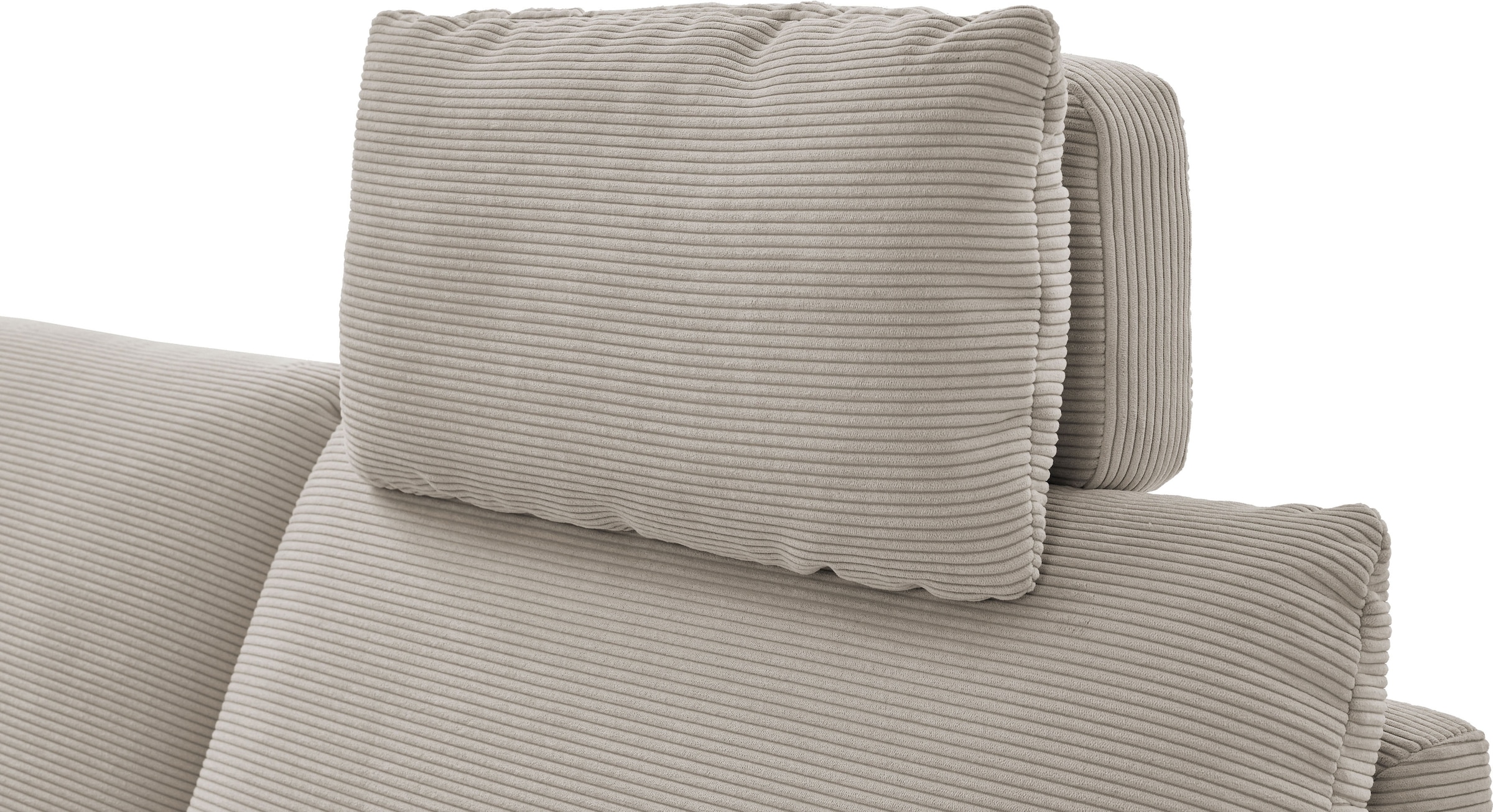 Places of Style Ecksofa »Sarsina: mit Tonnentaschen-Federkern, perfekt zum Entspannen L-Form«, inklusive 1 motorischen Relaxfunktion mit Herz-Waage-Beschlag
