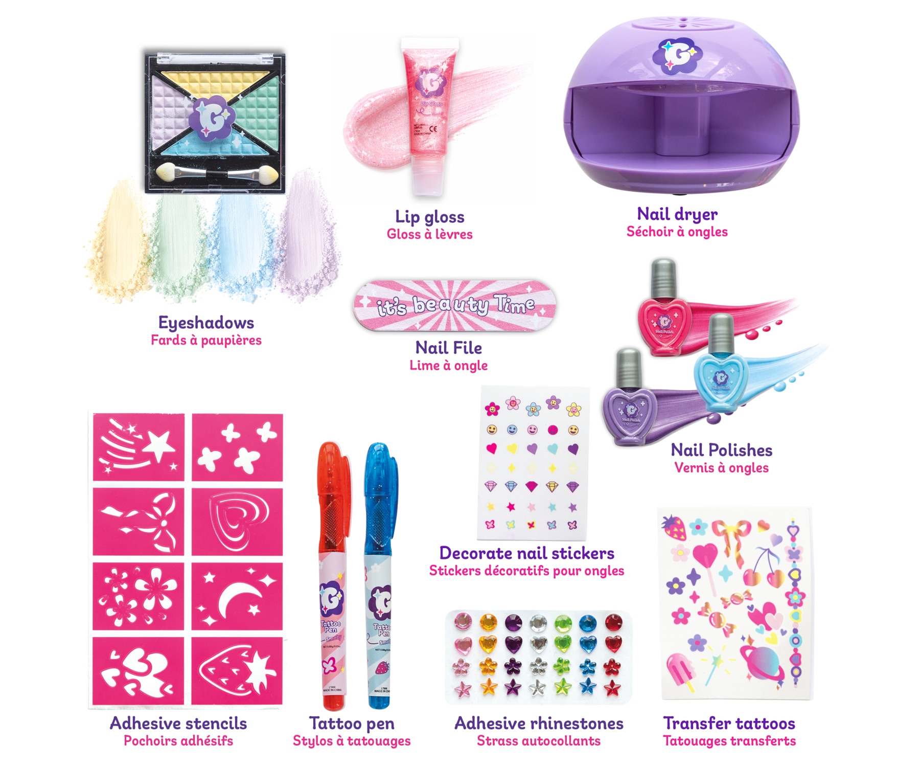 Smoby Kreativset »Glam 3-in-1 Glow Station« Made in Europe