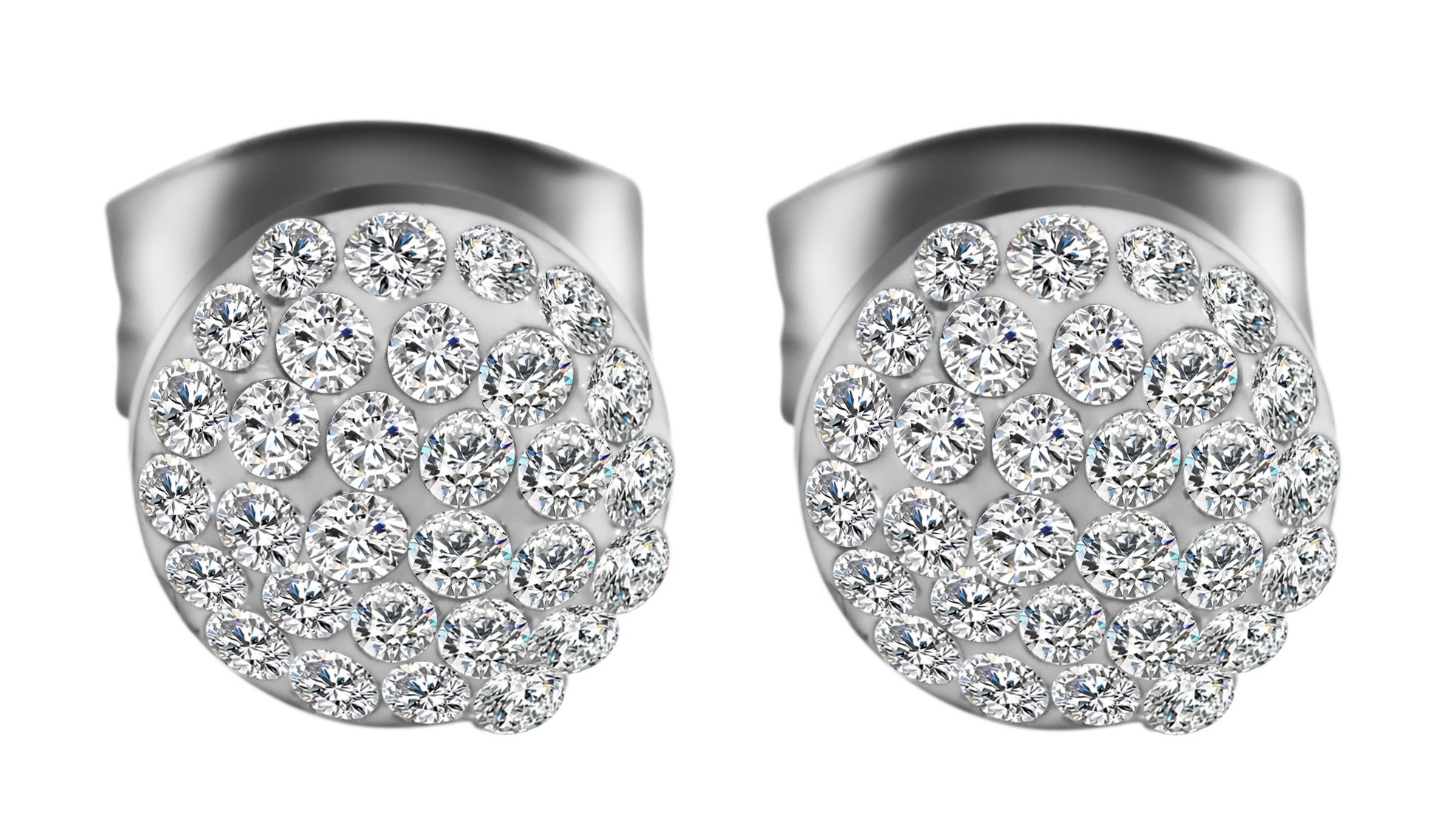 Adelia´s Paar Ohrhänger "Damen Ohrringe – Ohrstecker aus Edelstahl mit Stra günstig online kaufen