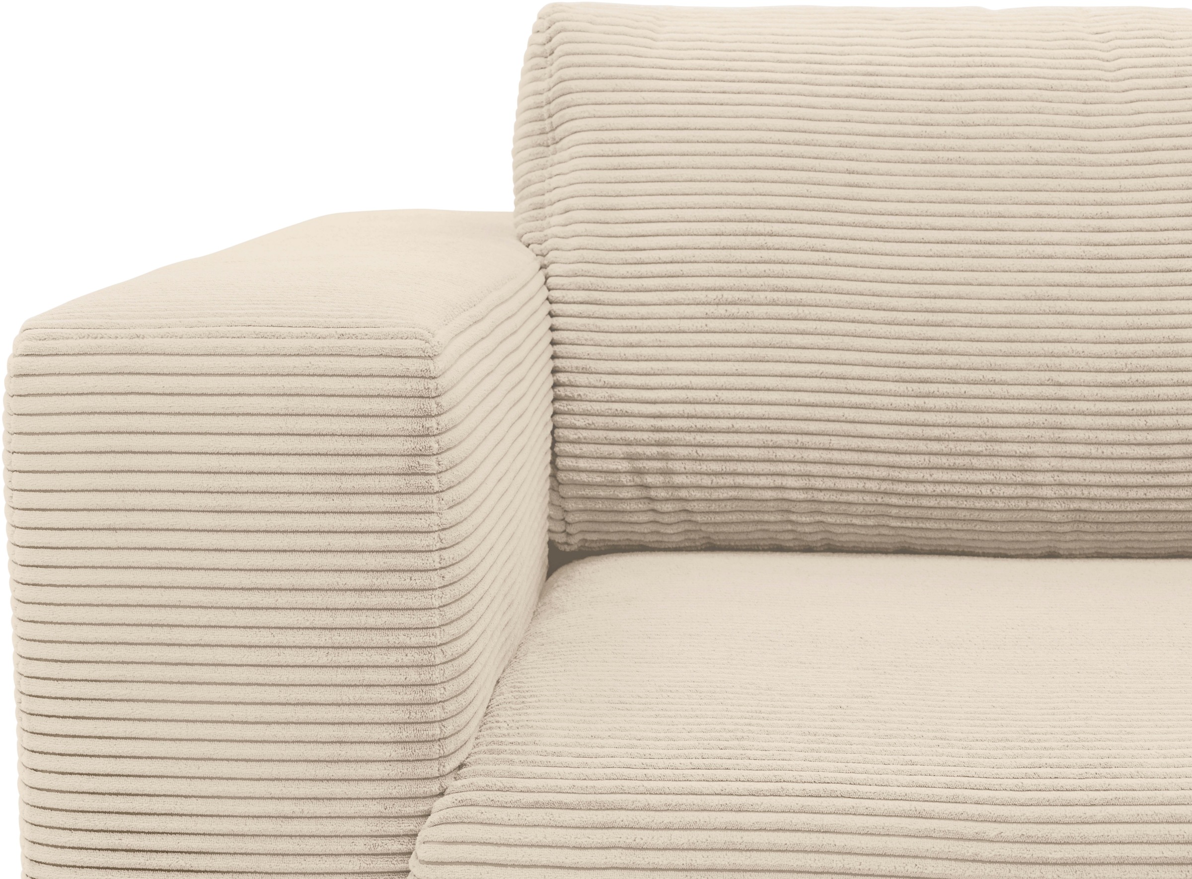 DOMO collection Ecksofa »Modica kompakt und elegant, Breite 244, L-Form«, moderne Optik mit extrabreiter Recamiere, auch in Cord