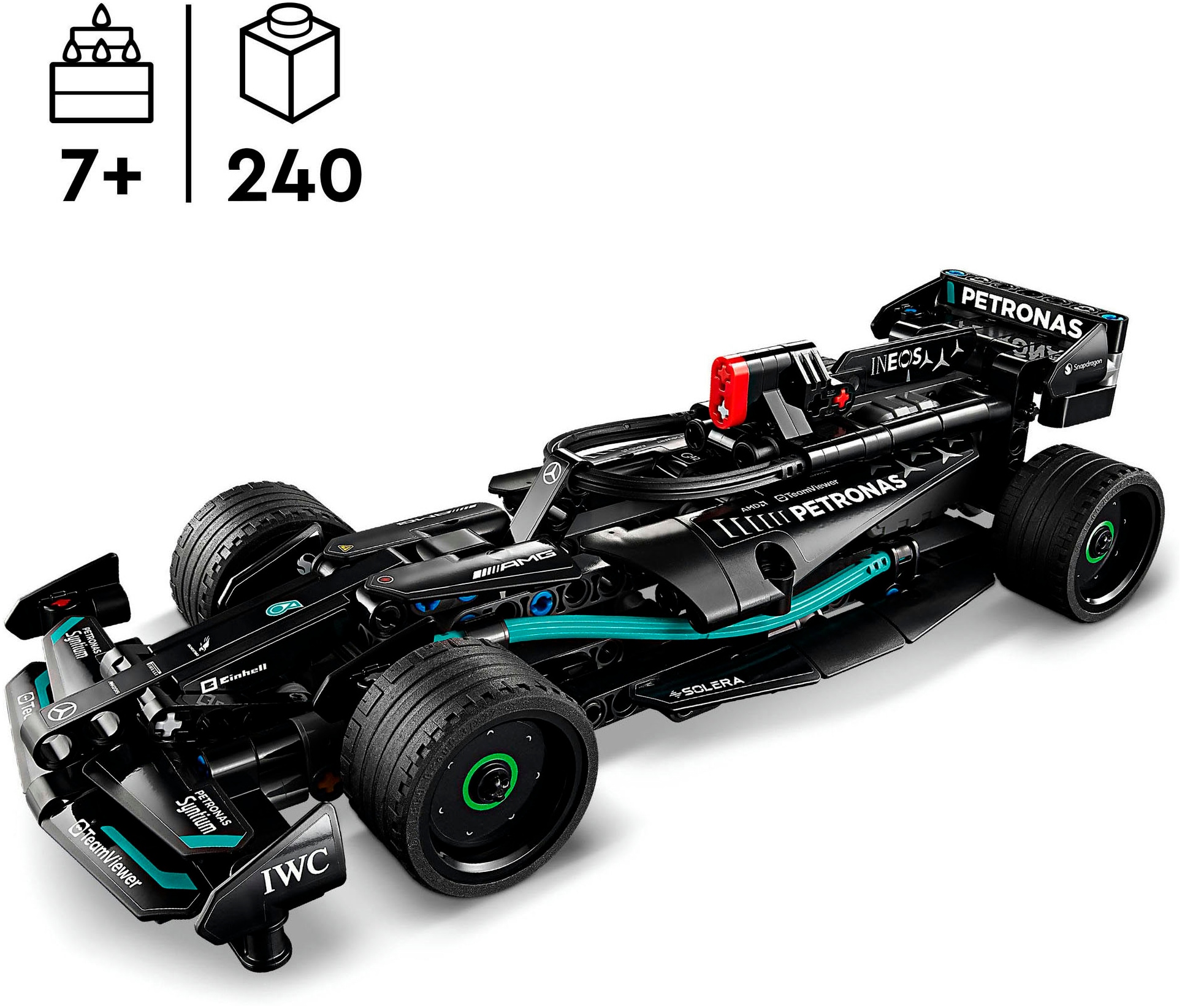 LEGO® Konstruktionsspielsteine »Mercedes-AMG F1 W14 E Performance Pull-Back (42165), LEGO® Technic«, (240 St.), Made in Europe