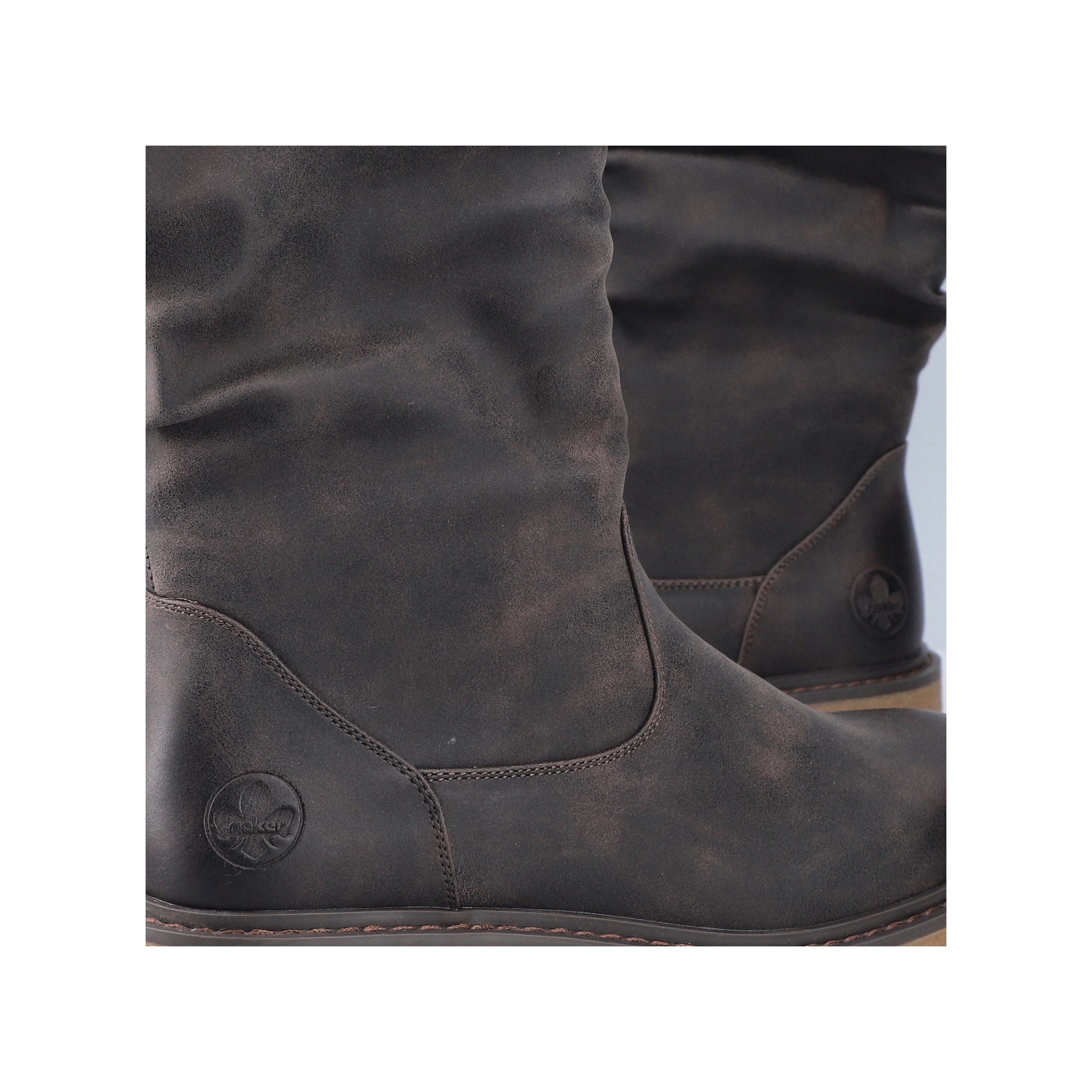 Rieker Winterstiefel  Langschaftstiefel mit slouchy Schaft und Warmfutter