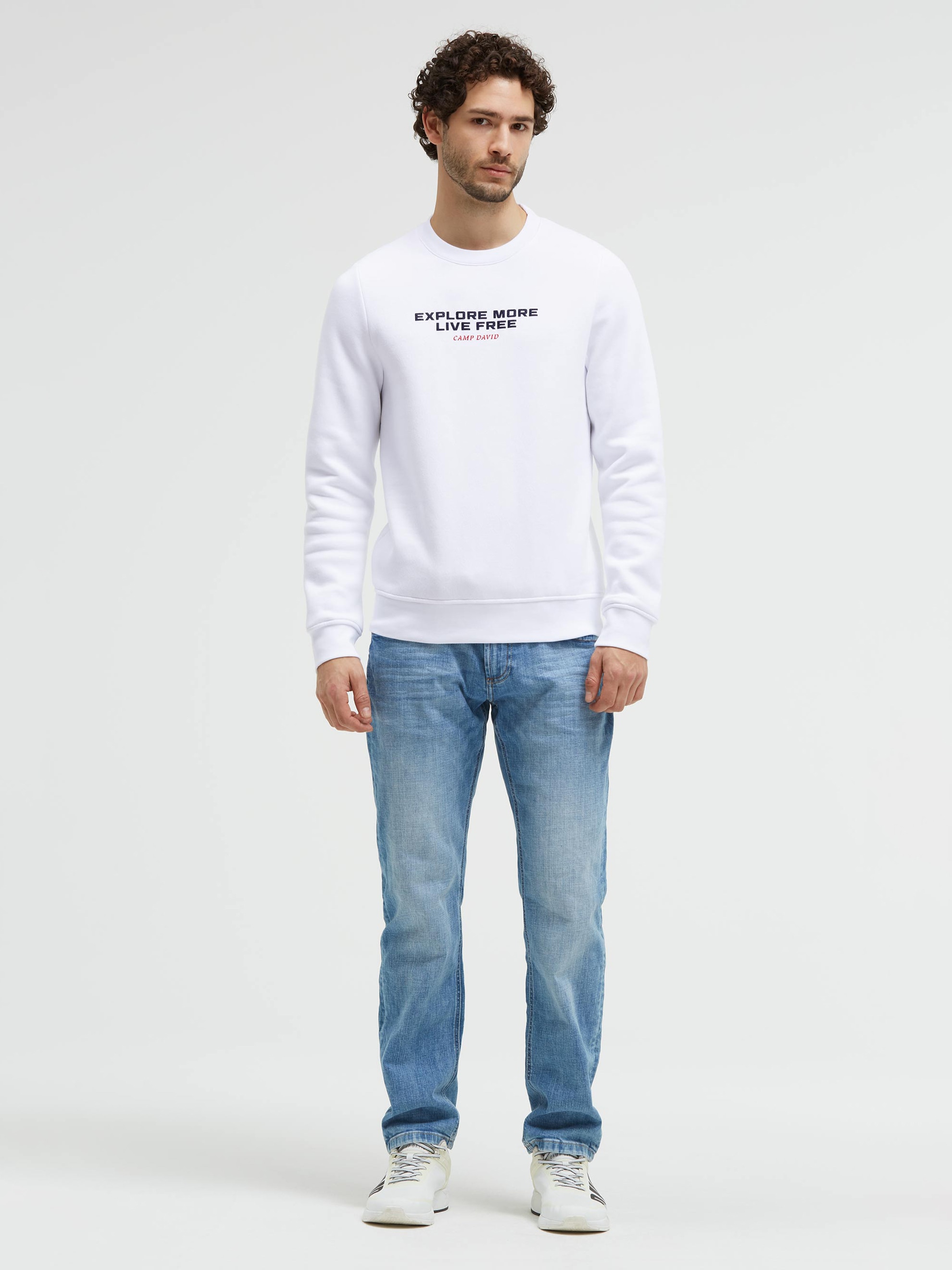 CAMP DAVID Sweater , mit Print
