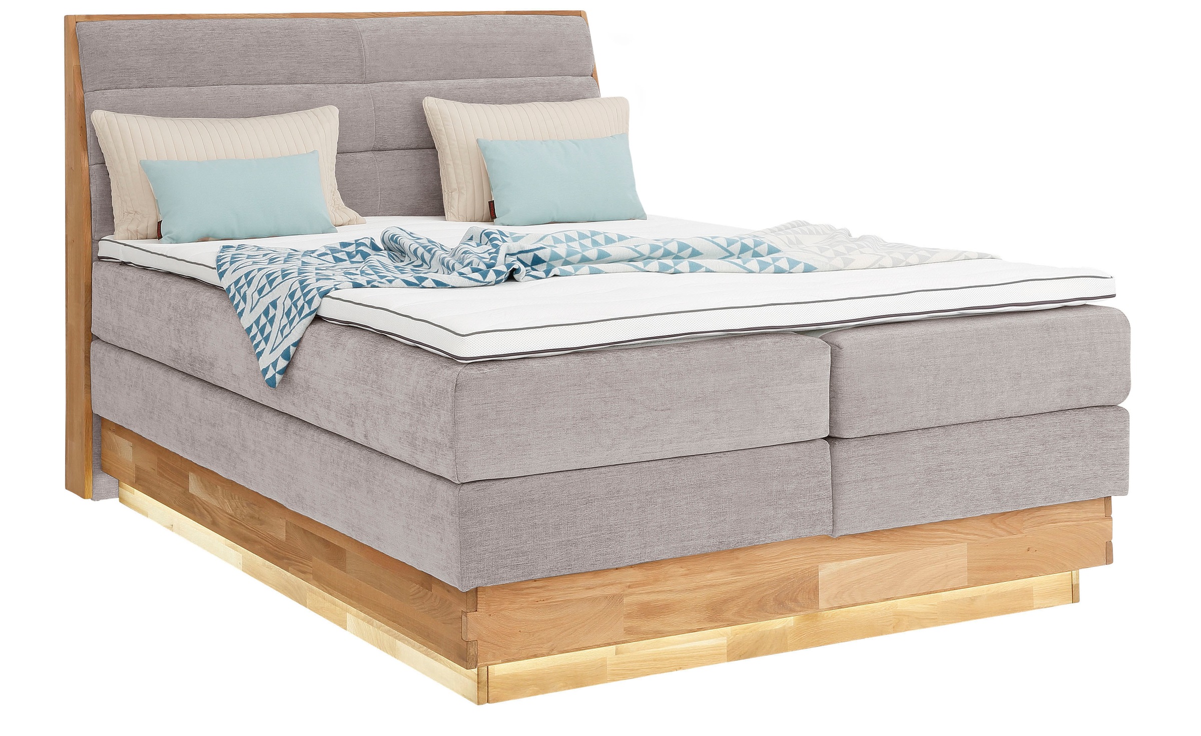 OTTO products Boxspringbett LED-Beleuchtung, mit zertifizierten, recycelten günstig online kaufen