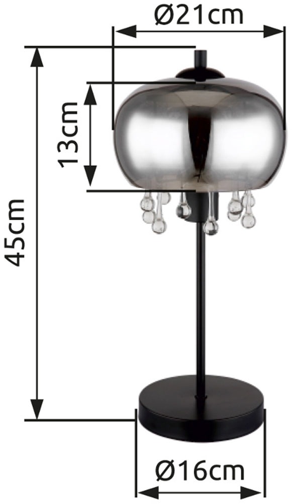 GLOBO LIGHTING Tischleuchte »CORRY« E27 1 Stk. Tischlampe Nachttischlampe Deko-Tischleuchte Schlafzimmer