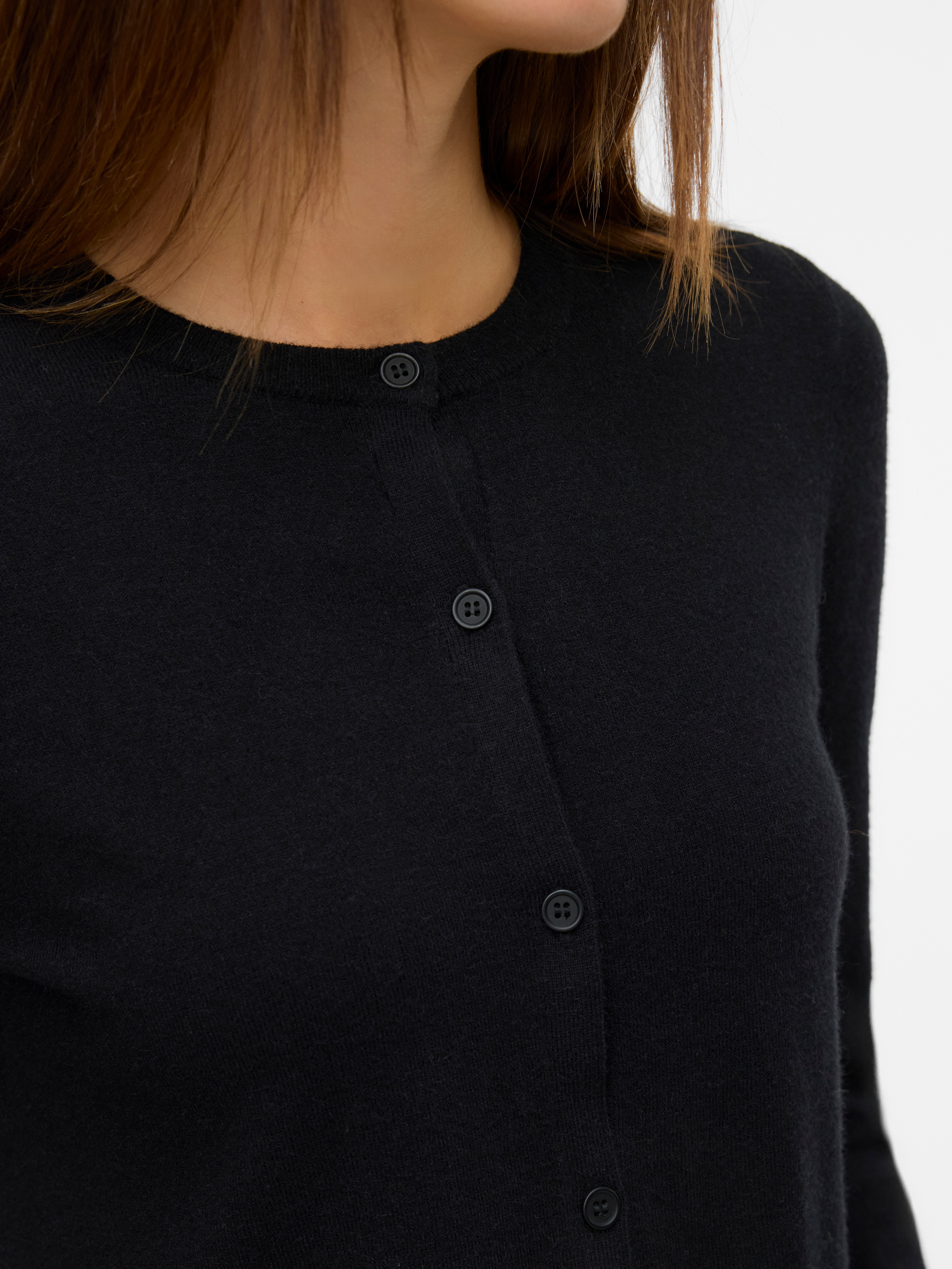 Thumbnail - Vero Moda Strickjacke "VMVICKY LS O-NECK BUTTON CARDIGAN NOOS"