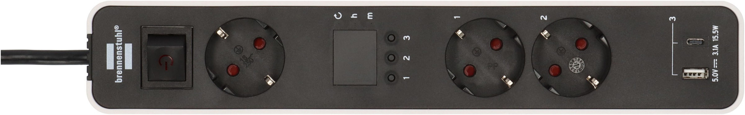 Brennenstuhl Steckdose »H05VV-F3G1,5, 1,5 m«