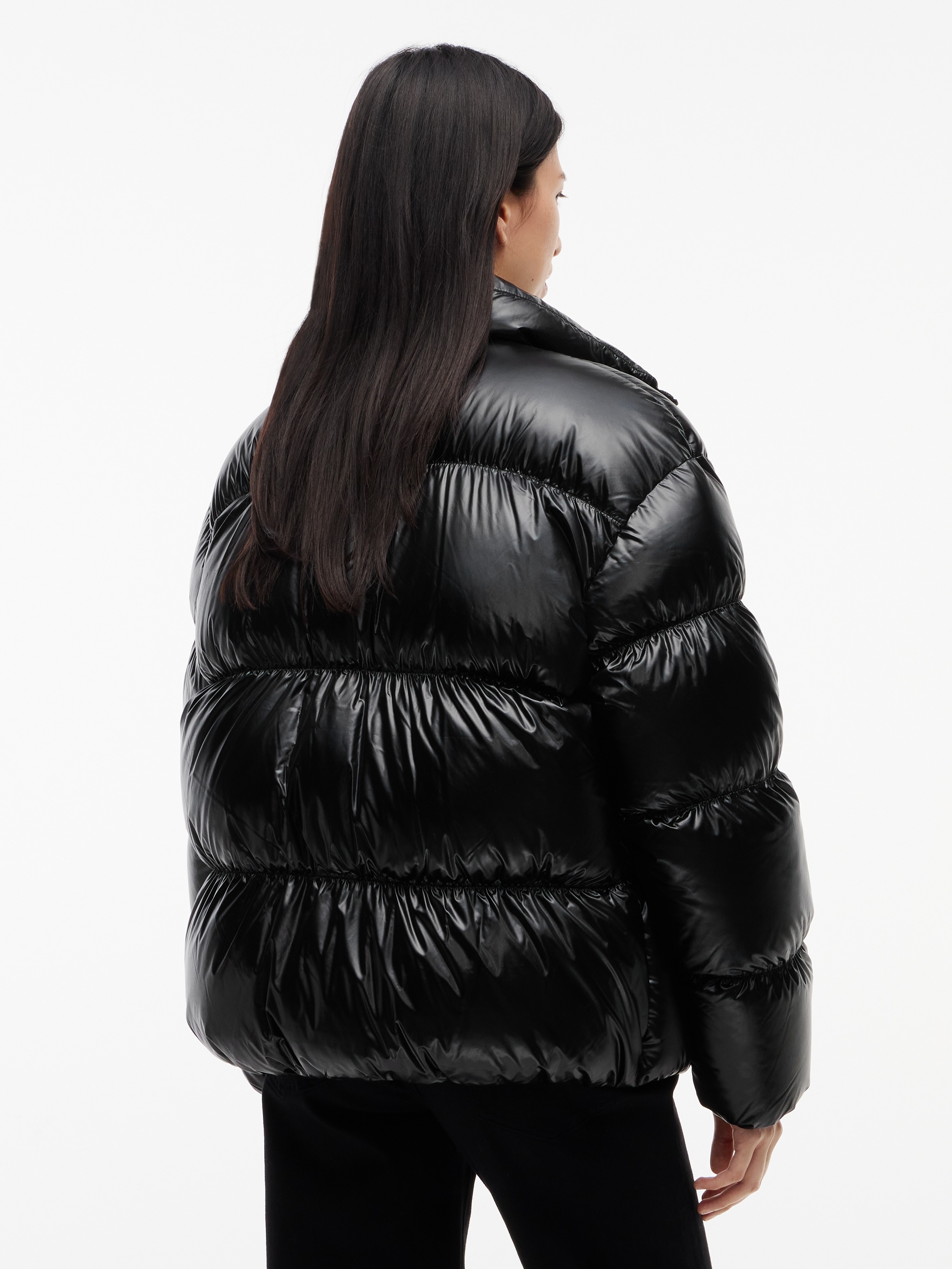 Tommy Jeans Steppjacke »TJW HIGH NECK SHINY PUFFER DOWN« Kunstfaser