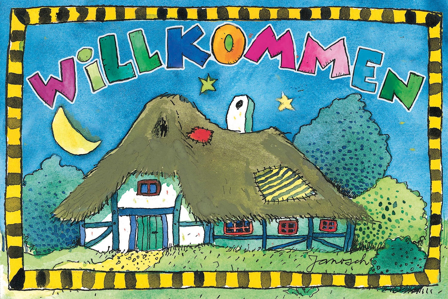 LuckyLinde Leinwandbild "Der kleine Tiger und der kleine Bär - Willkommen" günstig online kaufen