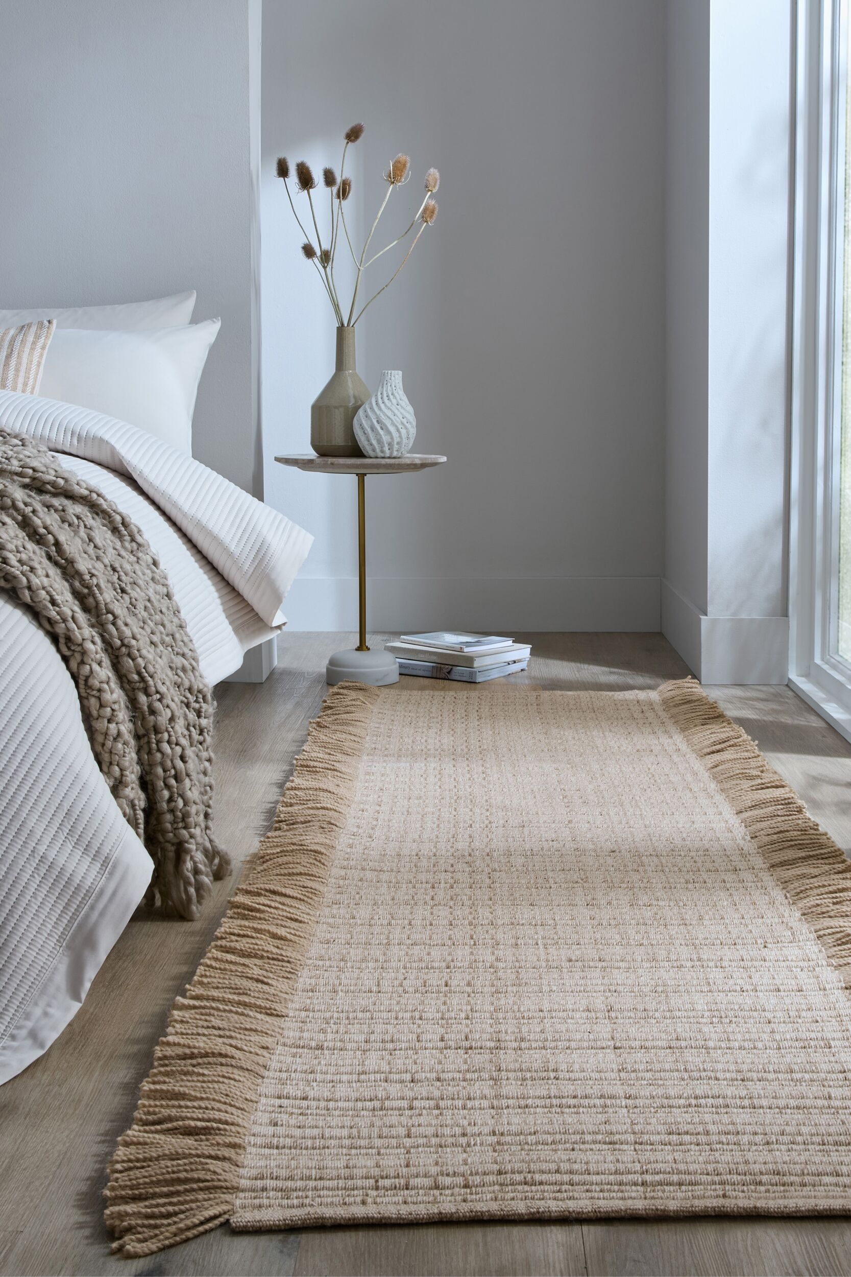 FLAIR RUGS Teppich "Rene" rechteckig 4 mm Höhe aus gewebter Wolle günstig online kaufen