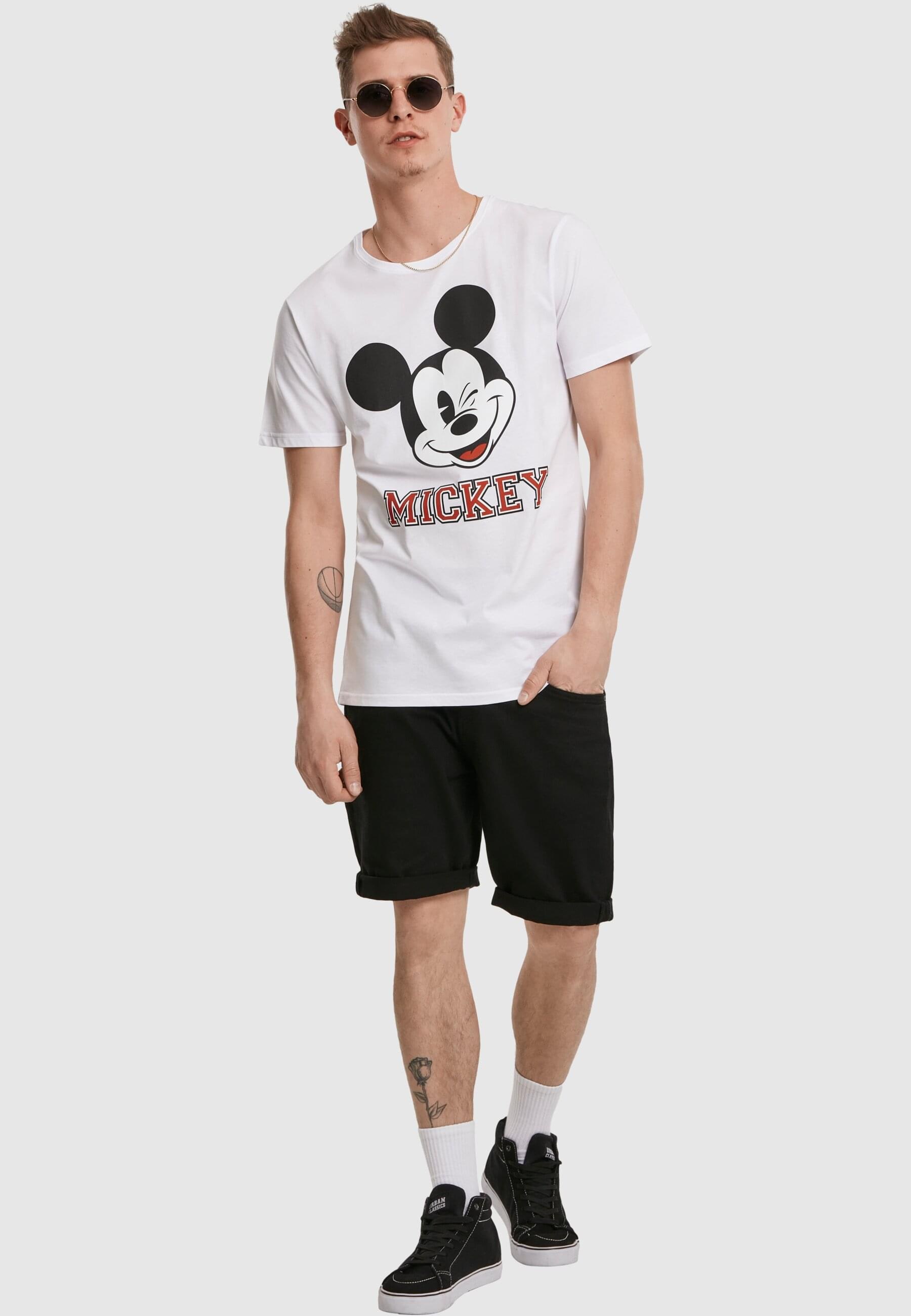 Merchcode T-Shirt »Merchcode Herren Mickey College Tee«, (1 tlg.)