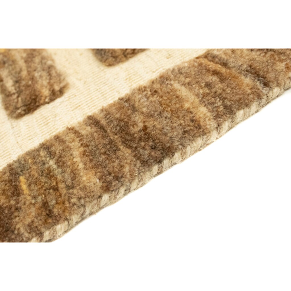 morgenland Wollteppich »Ziegler Teppich handgeknüpft beige«, rechteckig