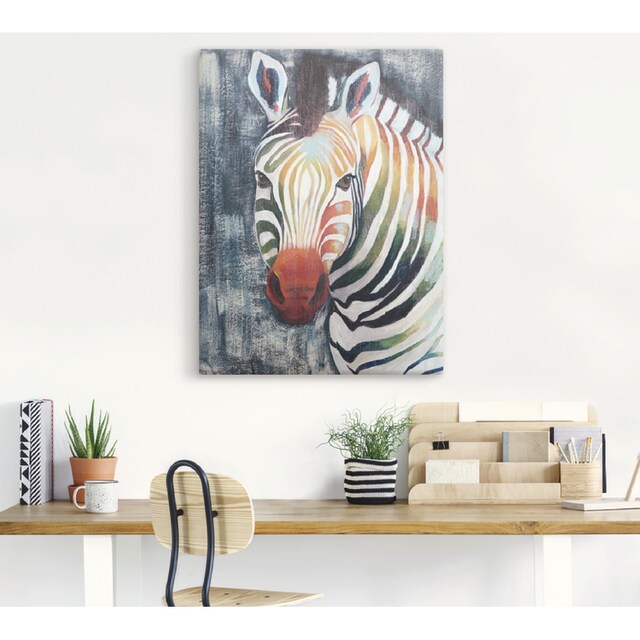 Artland Wandbild »Prisma Zebra II«, Wildtiere, (1 St.), als Alubild,  Leinwandbild, Wandaufkleber oder Poster in versch. Größen bestellen | BAUR