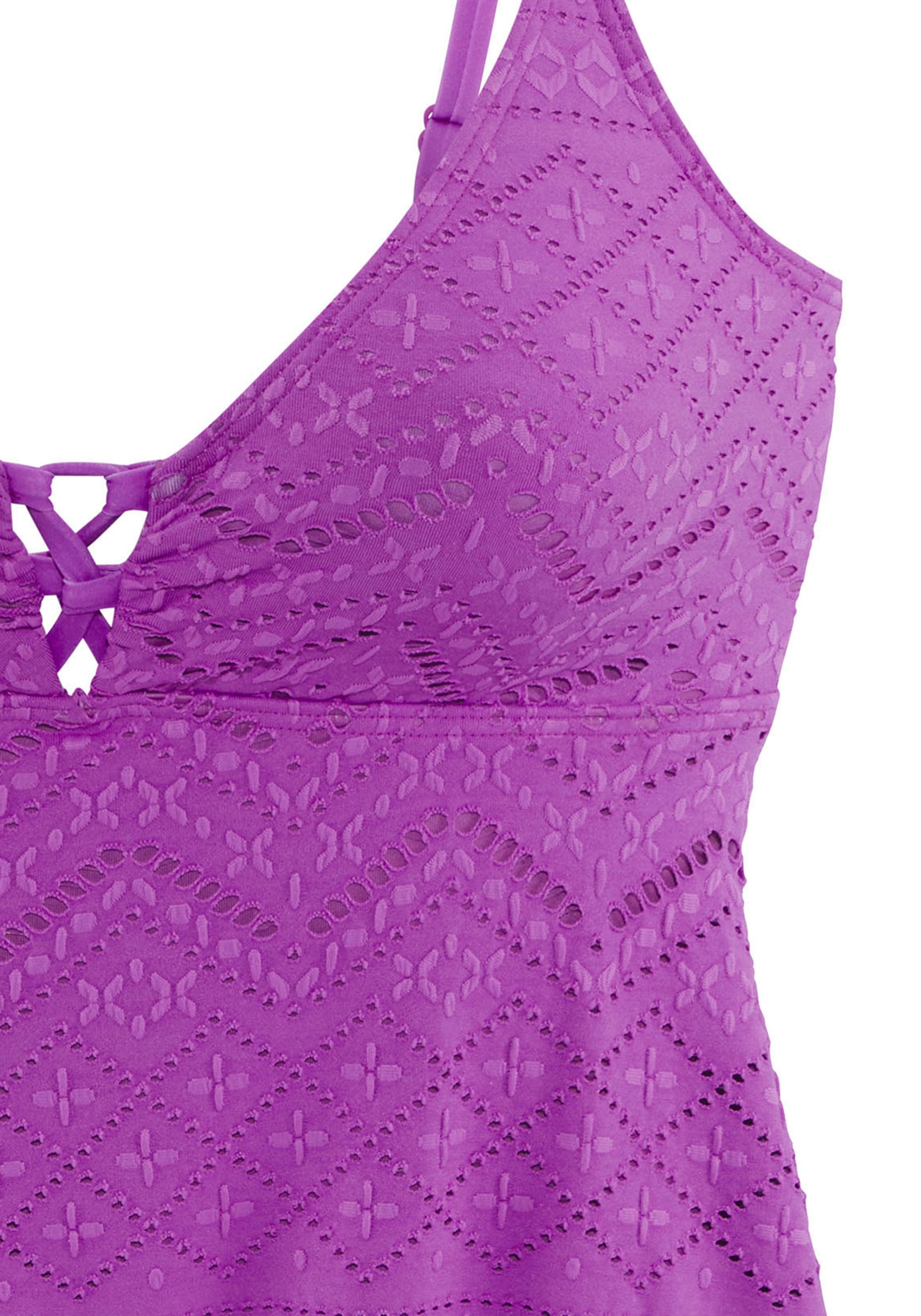 LASCANA Tankini-Top »Omara«, mit Lochstickerei