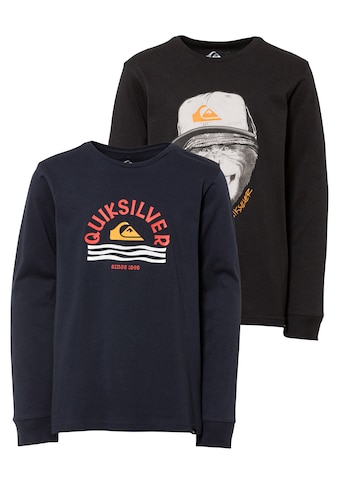 Quiksilver Longsleeve »Jungen Doppelpack su Logod...