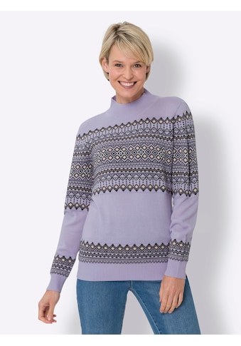 Norwegerpullover »Stehkragen-Pullover«