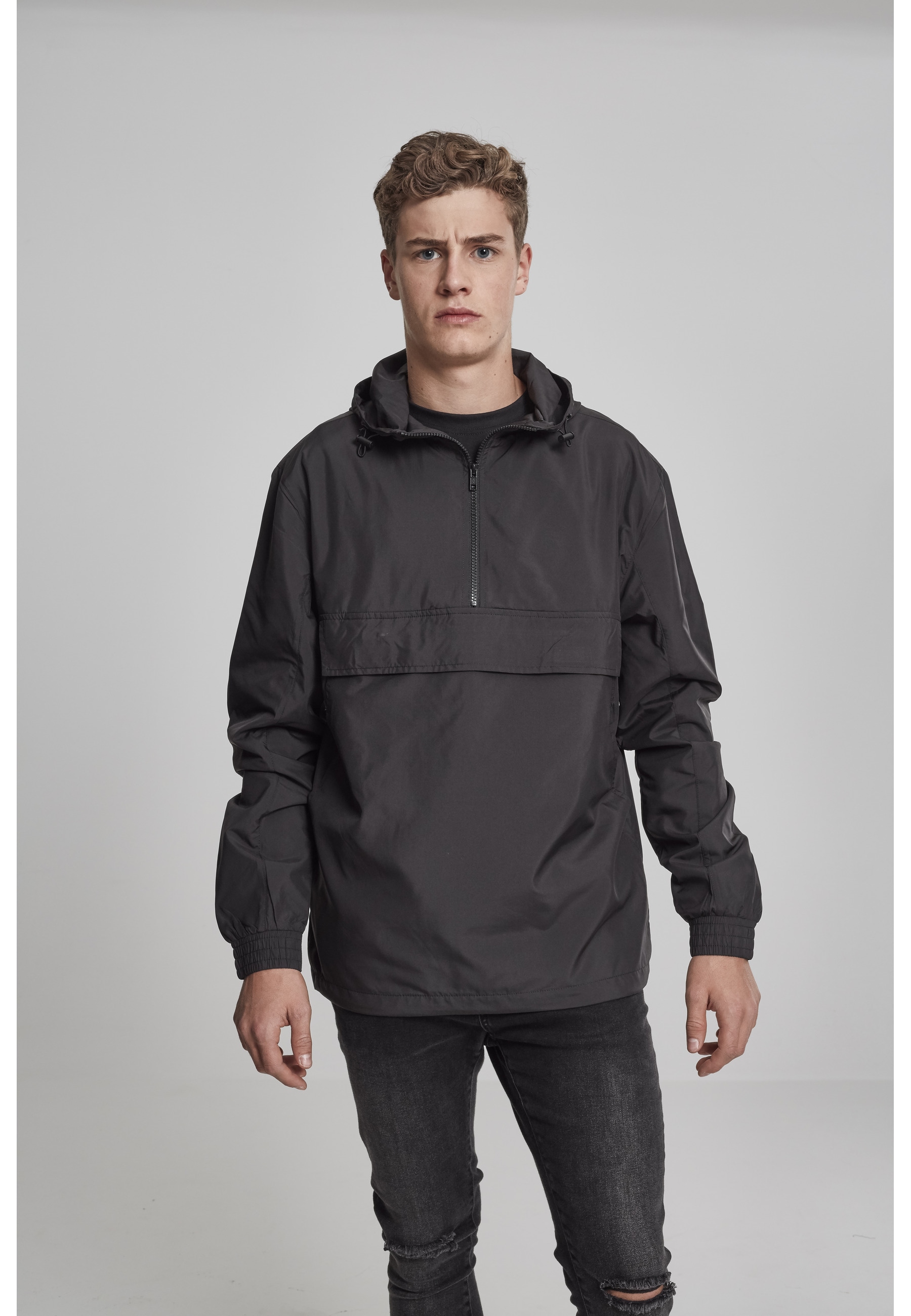 URBAN CLASSICS Funktionsmantel »Urban Classics Herren Basic Pull Over Jacket« 1 Stk.