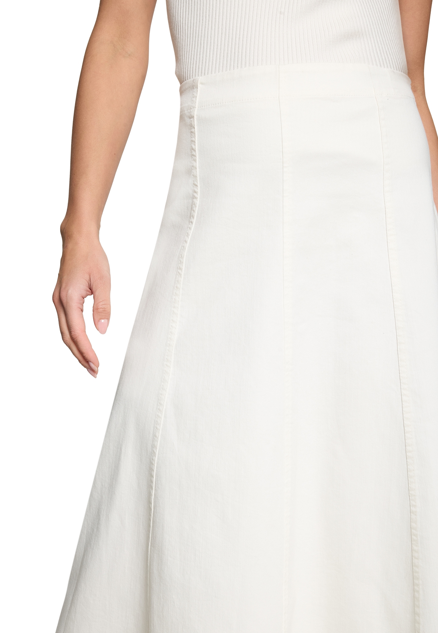 Zero Midirock »Damen mit Reißverschluss« Material.