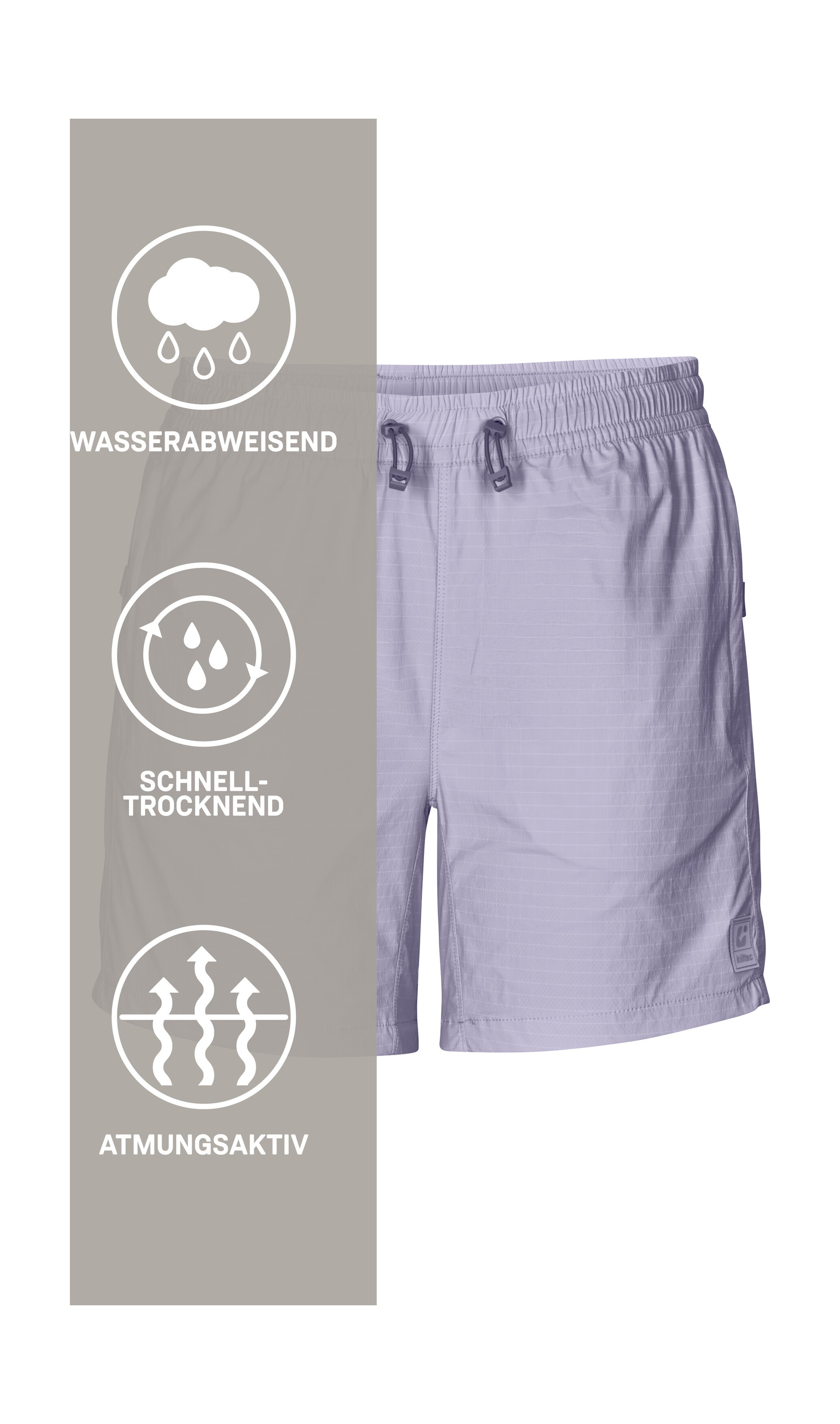 Killtec Shorts »KOS 167 WMN SHRTS«  Leichte, schnelltrocknende Funktionsshorts mit Zipper-Taschen